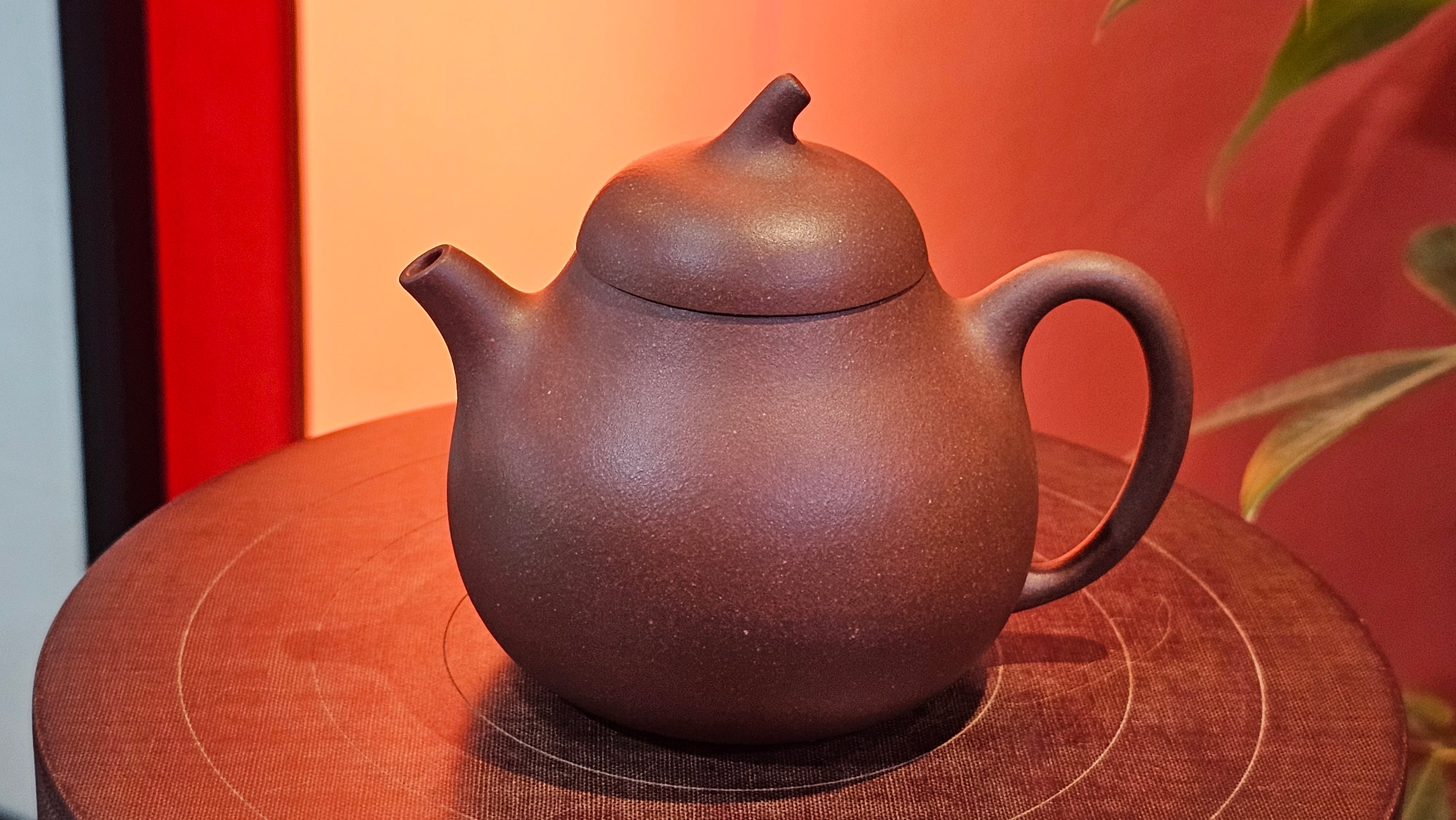 Qie Gua 茄瓜, 160.8ml, Di Cao Qing Zi Ni 底槽青紫泥, by our Craftsman Zhang Huan 张欢 ~ Congratulations to Mr A.L., 1938hrs 3rd May 2025, Israel 🇮🇱.