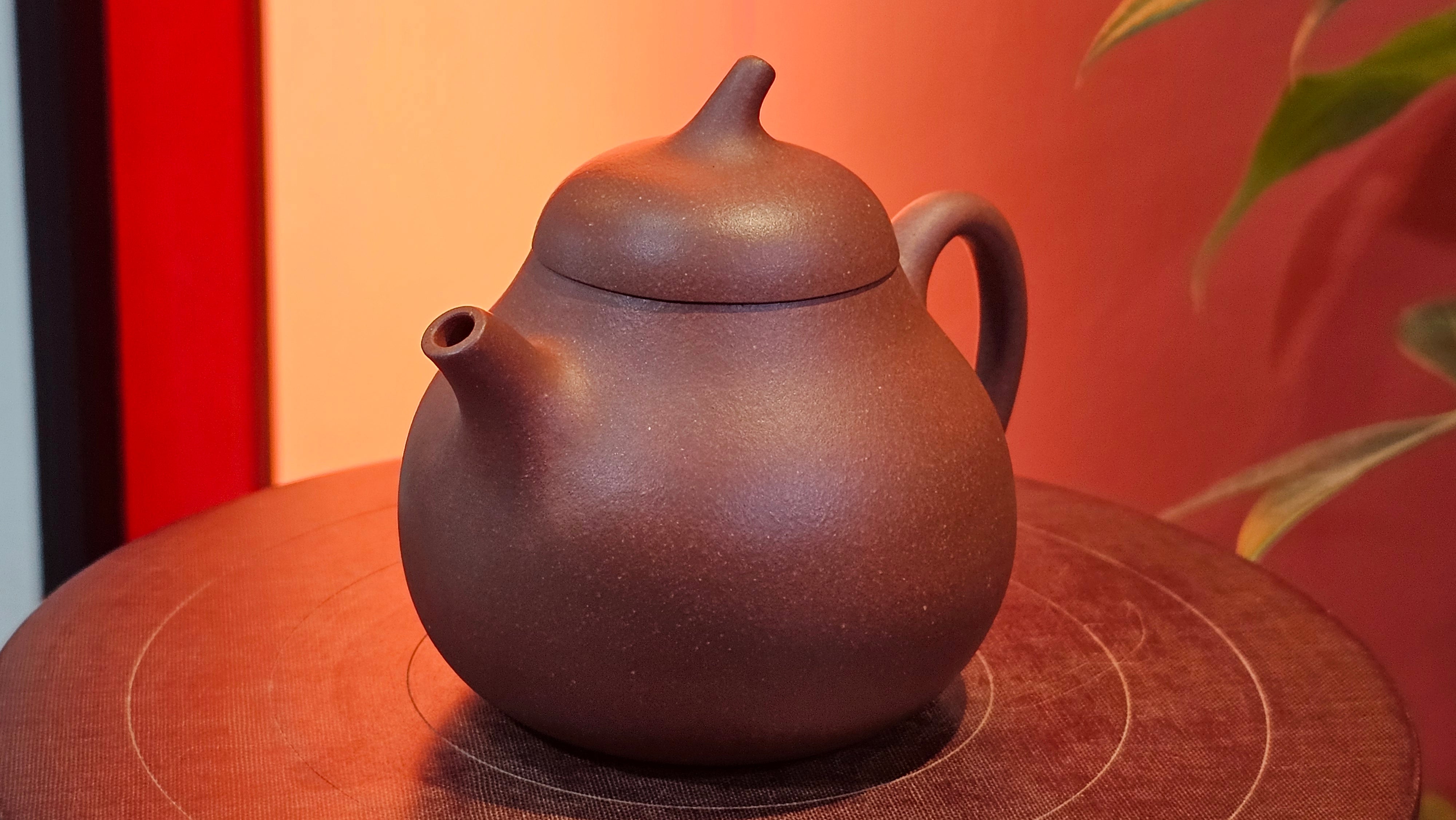 Qie Gua 茄瓜, 160.8ml, Di Cao Qing Zi Ni 底槽青紫泥, by our Craftsman Zhang Huan 张欢 ~ Congratulations to Mr A.L., 1938hrs 3rd May 2025, Israel 🇮🇱.