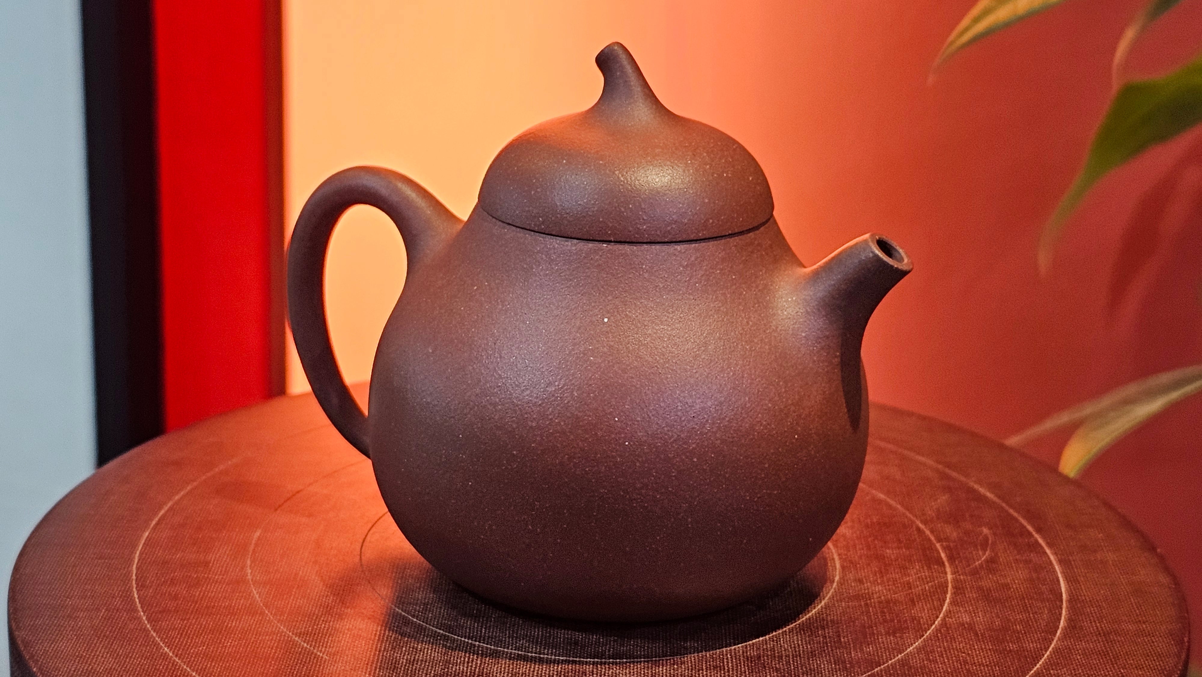 Qie Gua 茄瓜, 160.8ml, Di Cao Qing Zi Ni 底槽青紫泥, by our Craftsman Zhang Huan 张欢 ~ Congratulations to Mr A.L., 1938hrs 3rd May 2025, Israel 🇮🇱.