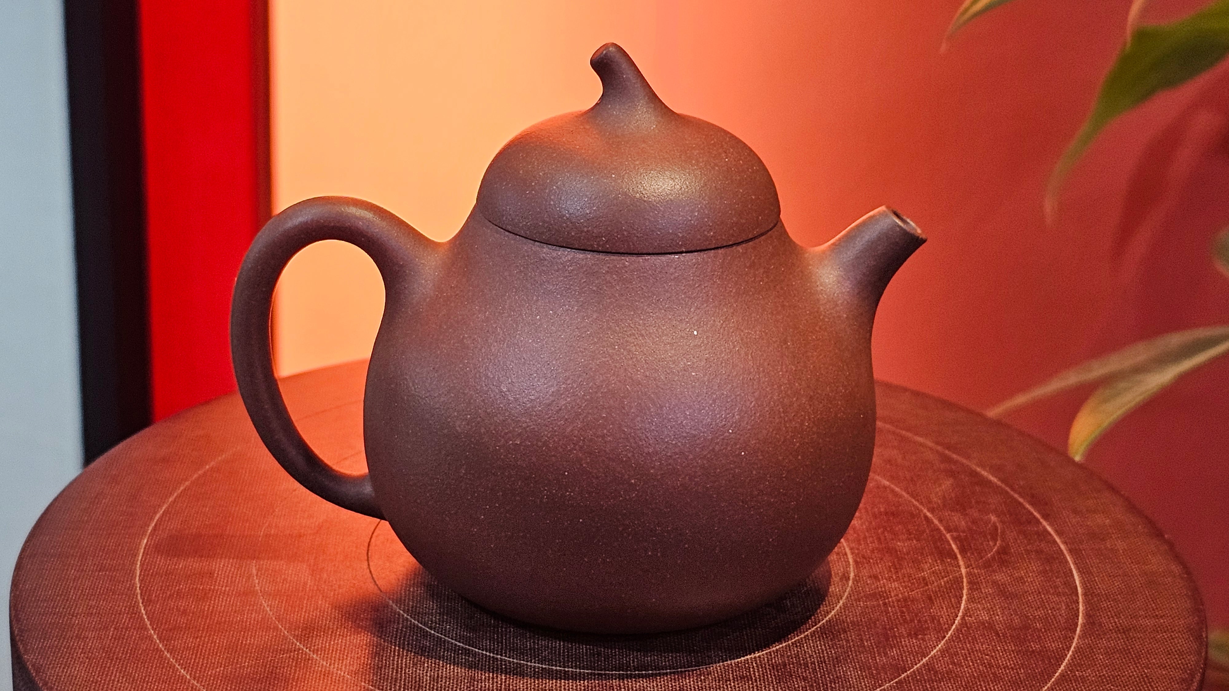 Qie Gua 茄瓜, 160.8ml, Di Cao Qing Zi Ni 底槽青紫泥, by our Craftsman Zhang Huan 张欢 ~ Congratulations to Mr A.L., 1938hrs 3rd May 2025, Israel 🇮🇱.