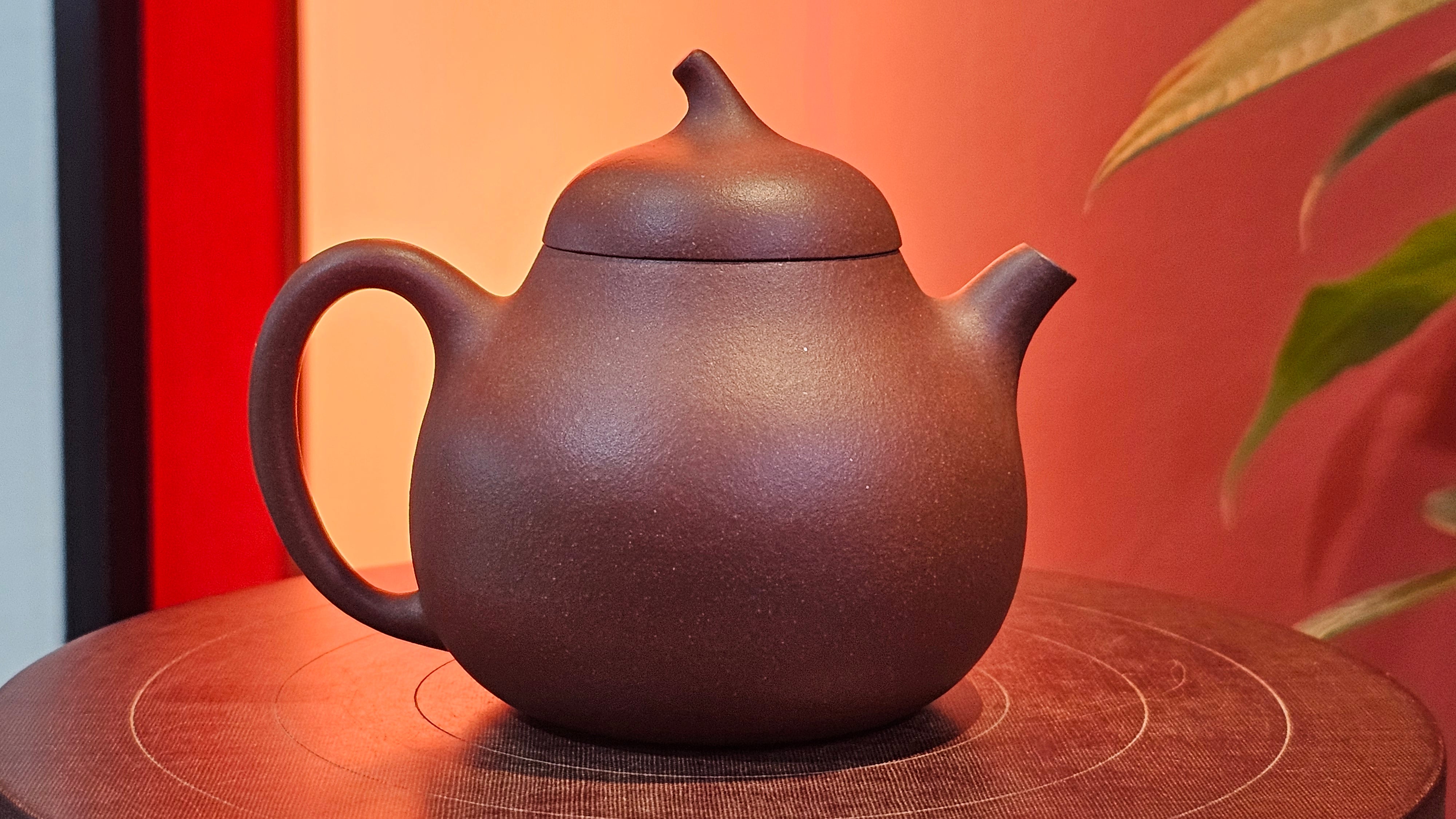 Qie Gua 茄瓜, 160.8ml, Di Cao Qing Zi Ni 底槽青紫泥, by our Craftsman Zhang Huan 张欢 ~ Congratulations to Mr A.L., 1938hrs 3rd May 2025, Israel 🇮🇱.