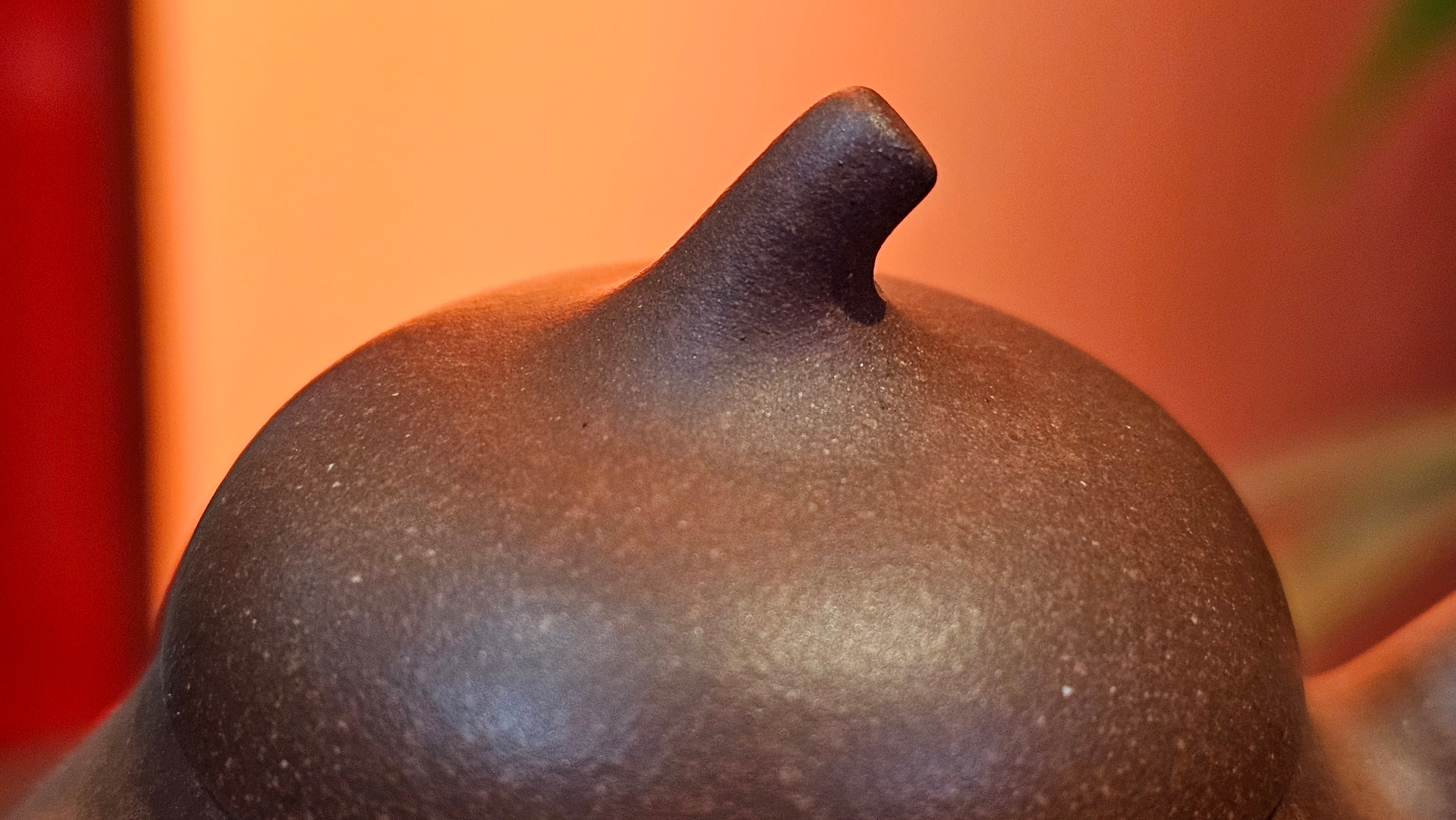 Qie Gua 茄瓜, 160.8ml, Di Cao Qing Zi Ni 底槽青紫泥, by our Craftsman Zhang Huan 张欢 ~ Congratulations to Mr A.L., 1938hrs 3rd May 2025, Israel 🇮🇱.