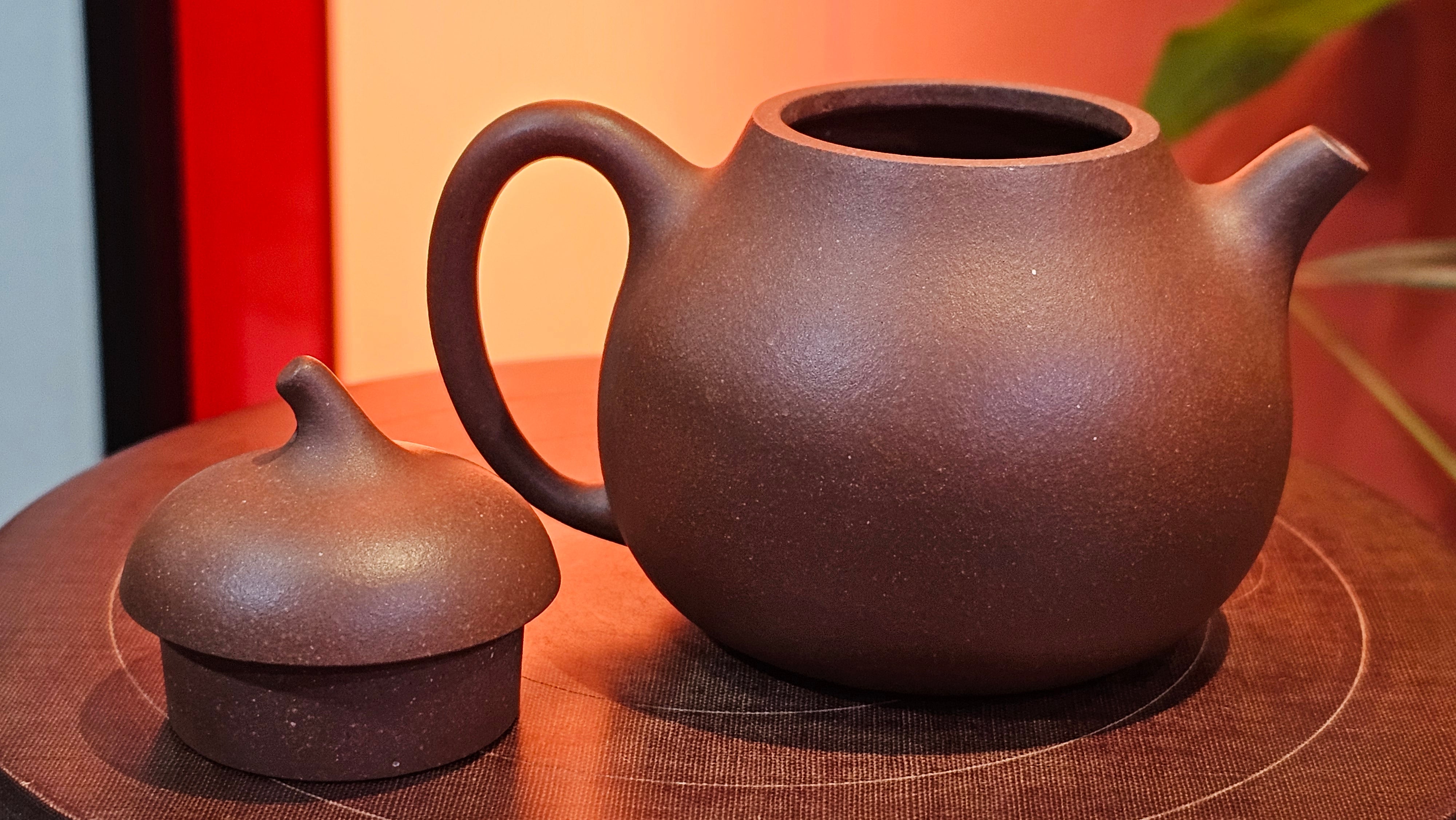 Qie Gua 茄瓜, 160.8ml, Di Cao Qing Zi Ni 底槽青紫泥, by our Craftsman Zhang Huan 张欢 ~ Congratulations to Mr A.L., 1938hrs 3rd May 2025, Israel 🇮🇱.