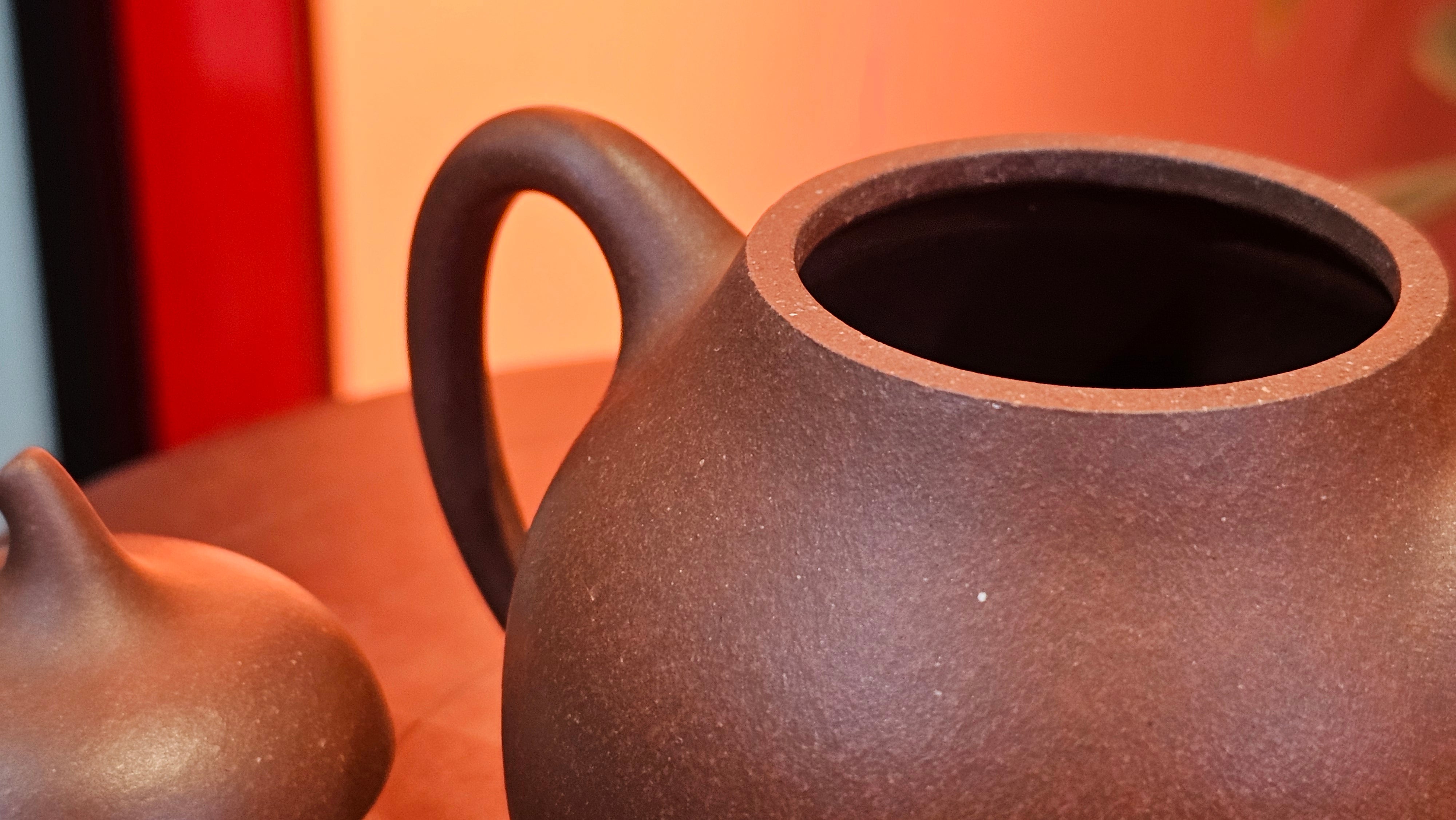 Qie Gua 茄瓜, 160.8ml, Di Cao Qing Zi Ni 底槽青紫泥, by our Craftsman Zhang Huan 张欢 ~ Congratulations to Mr A.L., 1938hrs 3rd May 2025, Israel 🇮🇱.