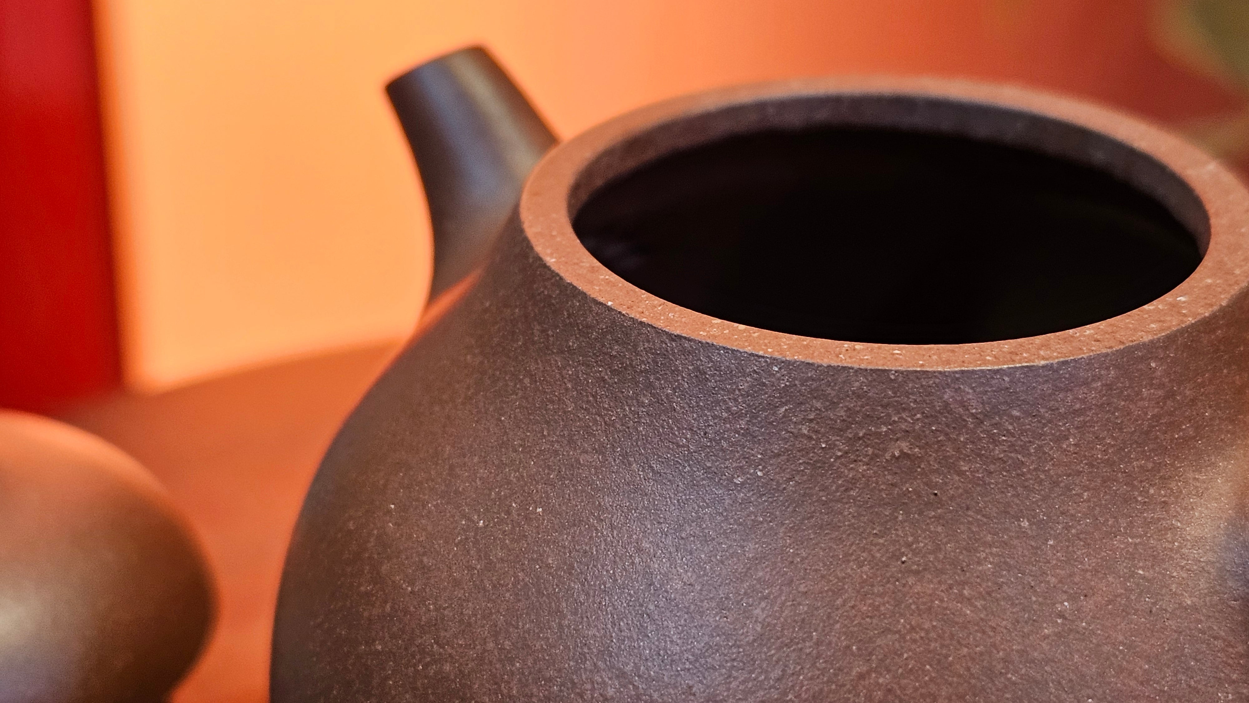 Qie Gua 茄瓜, 160.8ml, Di Cao Qing Zi Ni 底槽青紫泥, by our Craftsman Zhang Huan 张欢 ~ Congratulations to Mr A.L., 1938hrs 3rd May 2025, Israel 🇮🇱.