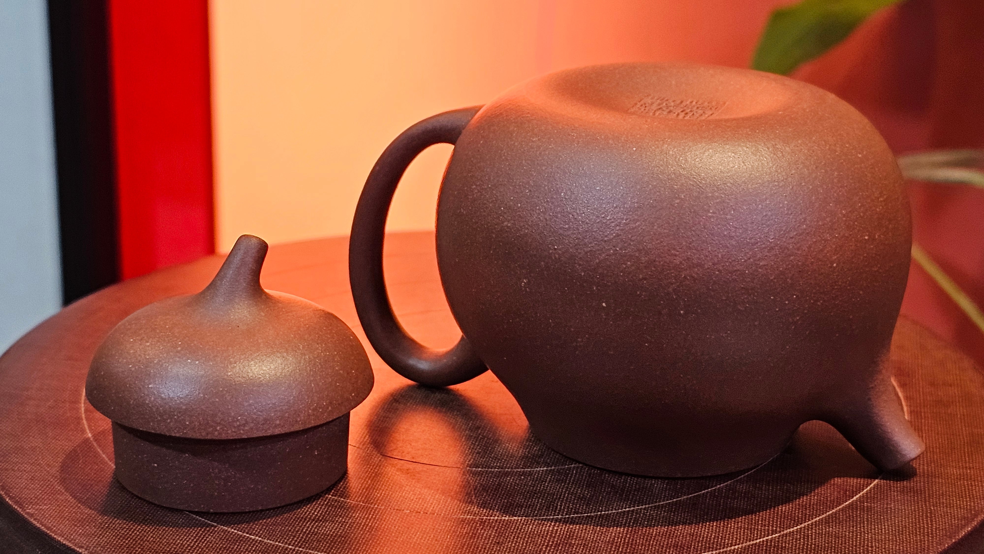 Qie Gua 茄瓜, 160.8ml, Di Cao Qing Zi Ni 底槽青紫泥, by our Craftsman Zhang Huan 张欢 ~ Congratulations to Mr A.L., 1938hrs 3rd May 2025, Israel 🇮🇱.