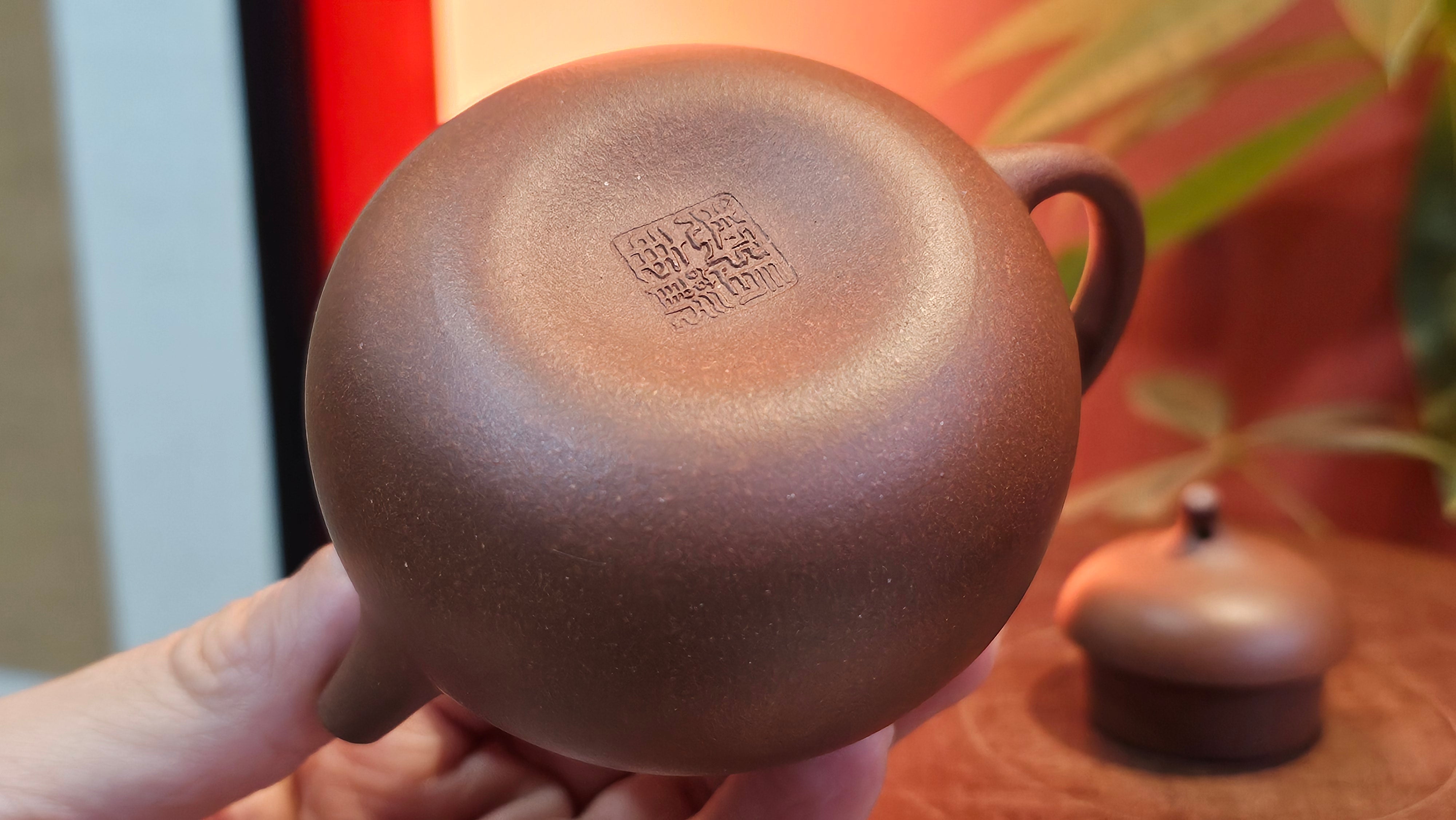 Qie Gua 茄瓜, 160.8ml, Di Cao Qing Zi Ni 底槽青紫泥, by our Craftsman Zhang Huan 张欢 ~ Congratulations to Mr A.L., 1938hrs 3rd May 2025, Israel 🇮🇱.