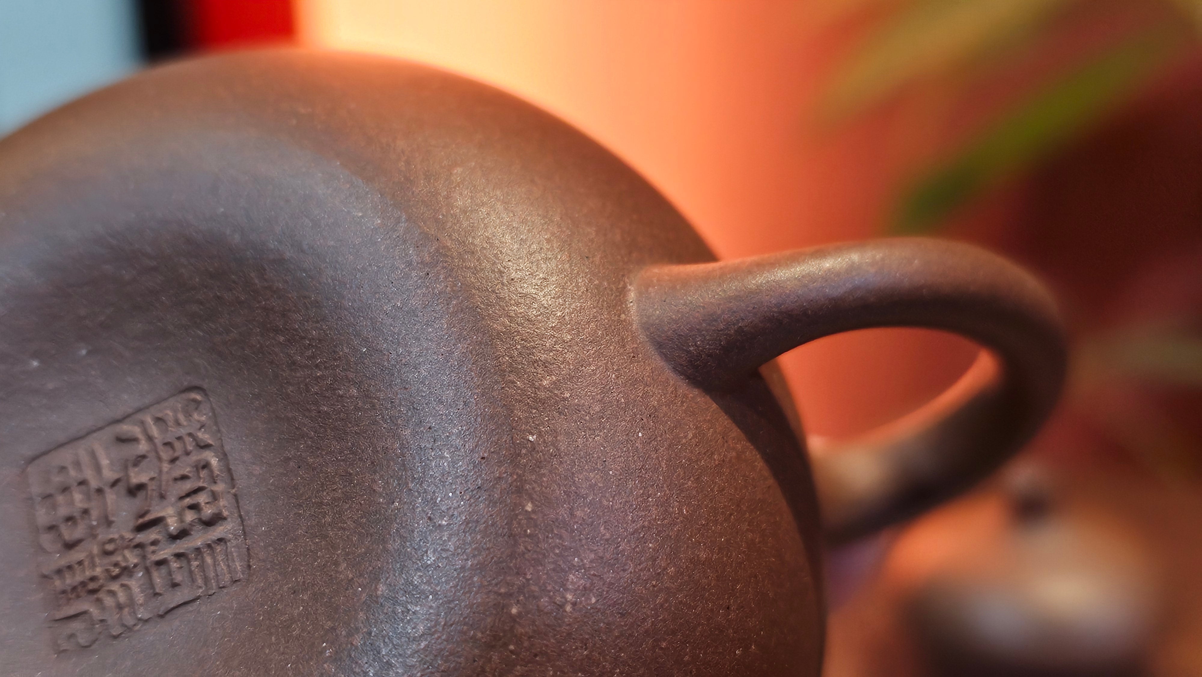 Qie Gua 茄瓜, 160.8ml, Di Cao Qing Zi Ni 底槽青紫泥, by our Craftsman Zhang Huan 张欢 ~ Congratulations to Mr A.L., 1938hrs 3rd May 2025, Israel 🇮🇱.