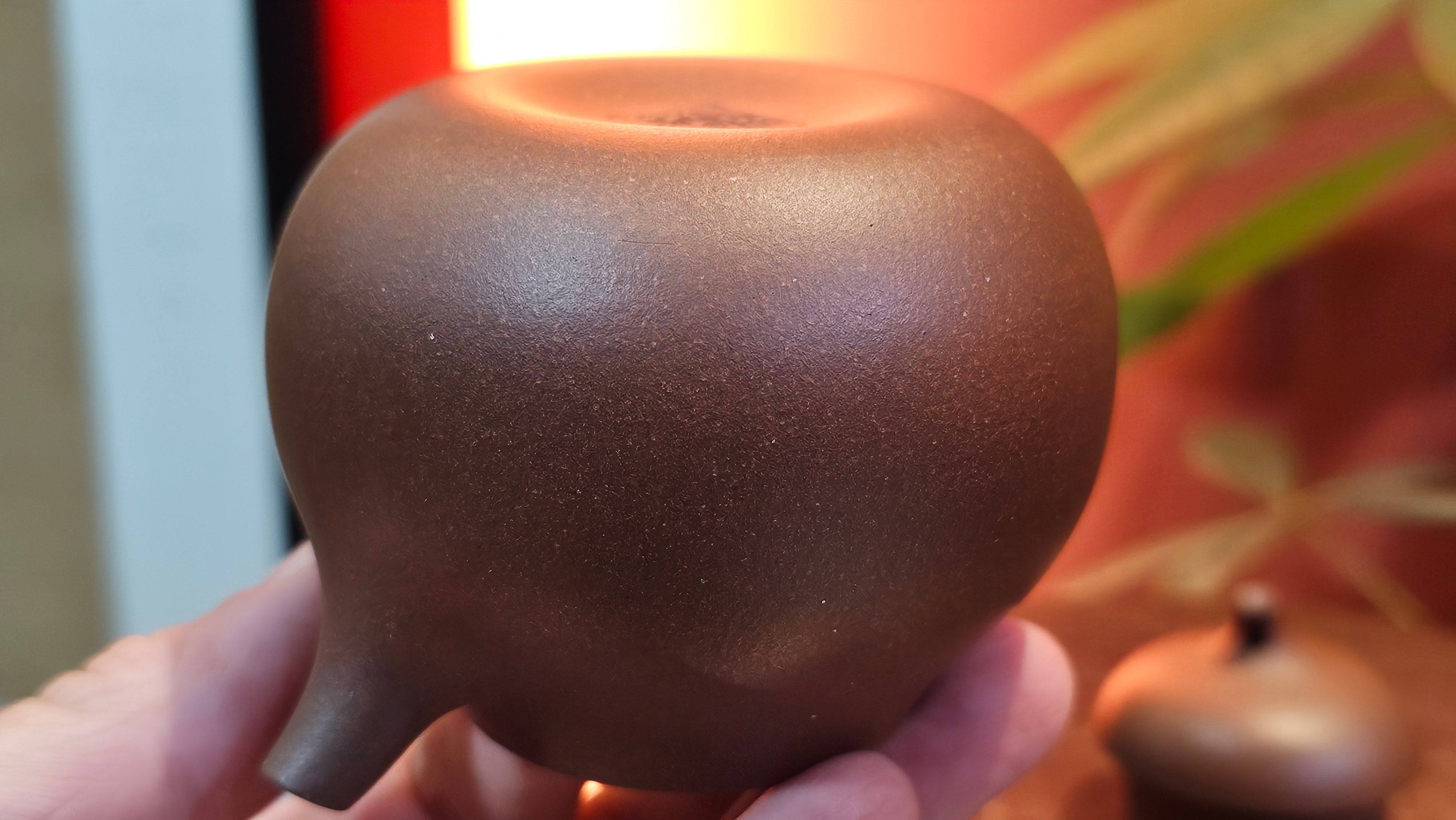 Qie Gua 茄瓜, 160.8ml, Di Cao Qing Zi Ni 底槽青紫泥, by our Craftsman Zhang Huan 张欢 ~ Congratulations to Mr A.L., 1938hrs 3rd May 2025, Israel 🇮🇱.