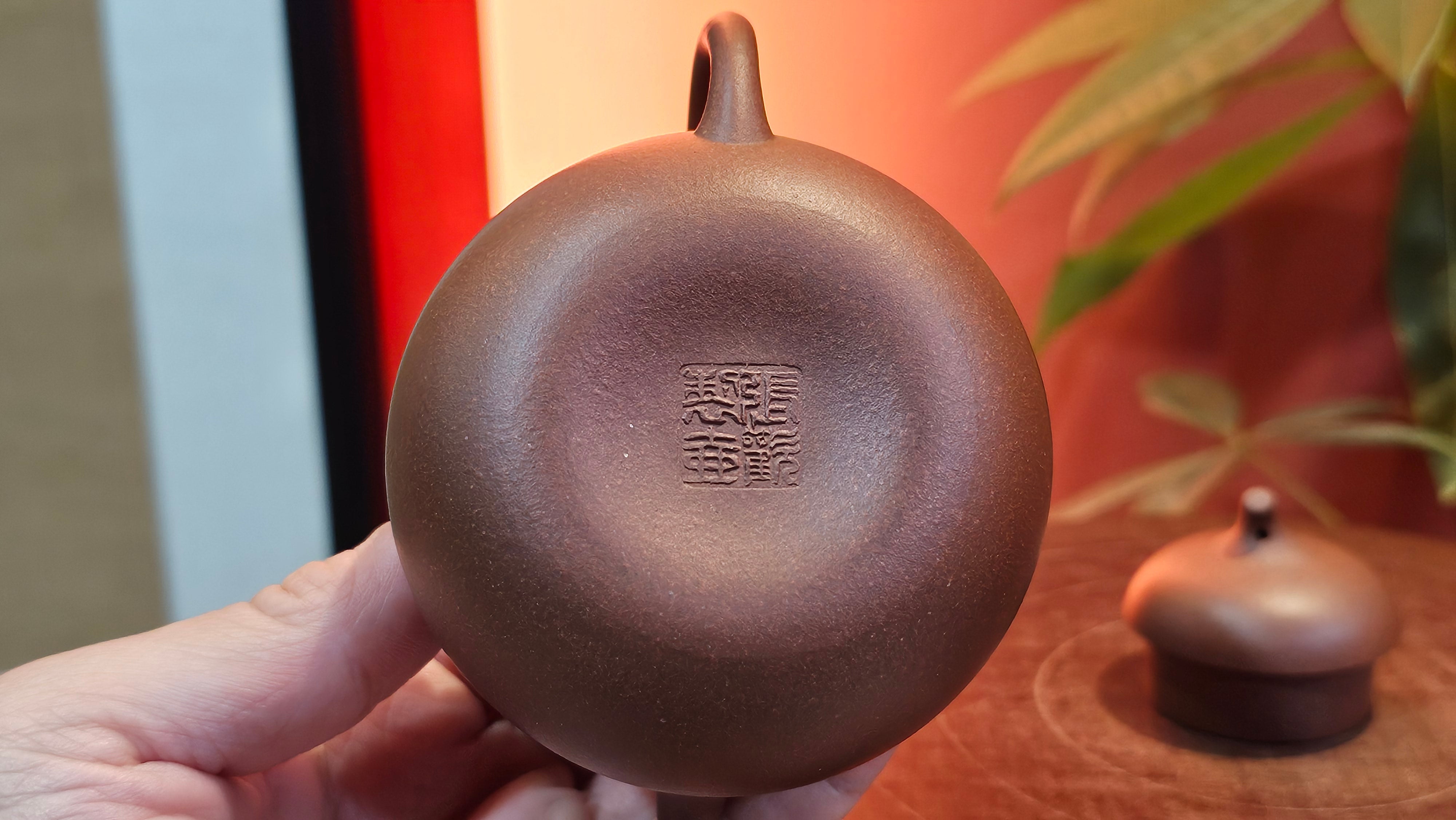 Qie Gua 茄瓜, 160.8ml, Di Cao Qing Zi Ni 底槽青紫泥, by our Craftsman Zhang Huan 张欢 ~ Congratulations to Mr A.L., 1938hrs 3rd May 2025, Israel 🇮🇱.