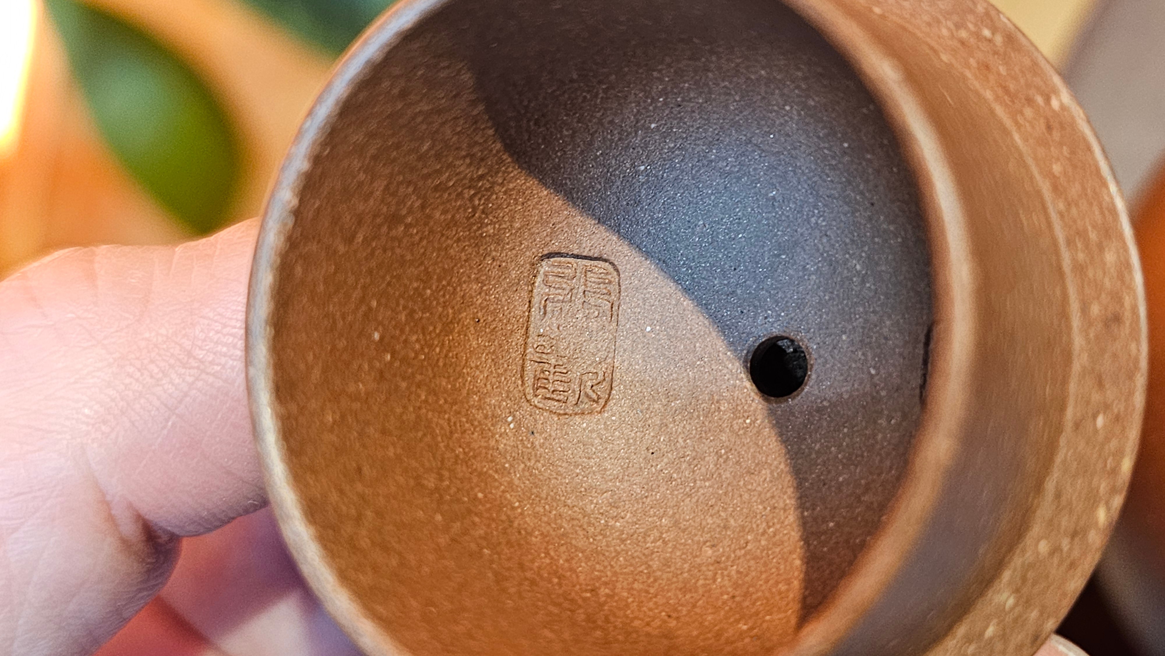 Qie Gua 茄瓜, 160.8ml, Di Cao Qing Zi Ni 底槽青紫泥, by our Craftsman Zhang Huan 张欢 ~ Congratulations to Mr A.L., 1938hrs 3rd May 2025, Israel 🇮🇱.