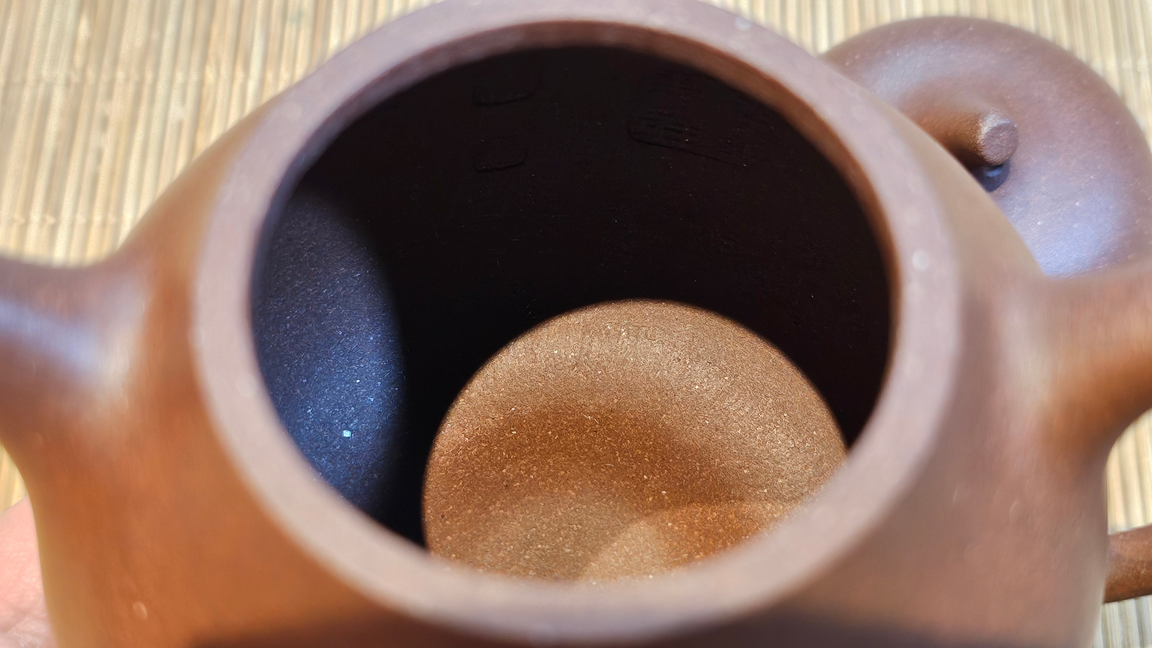 Qie Gua 茄瓜, 160.8ml, Di Cao Qing Zi Ni 底槽青紫泥, by our Craftsman Zhang Huan 张欢 ~ Congratulations to Mr A.L., 1938hrs 3rd May 2025, Israel 🇮🇱.