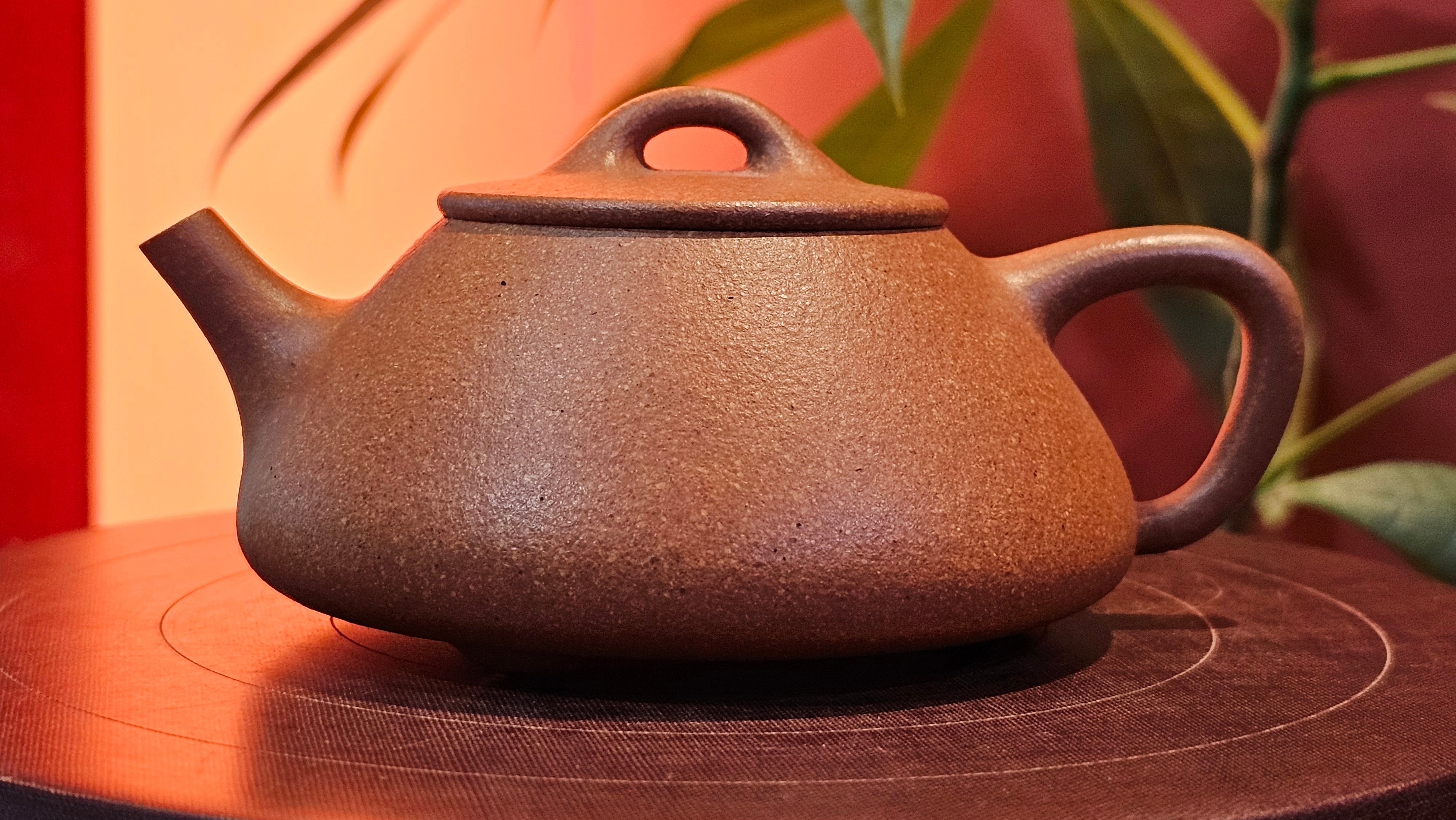 Shi Piao 石瓢 (Ping Gai Shi Piao 平盖石瓢), 154.3ml, Huang Jiang Po Ni 黄降坡泥, by our Collaborative Craftsman Chen Hua Jun 陈华军 ~ Congratulations to Ms M.L., 0117hrs 12th May 2025, Phoenix, AZ.