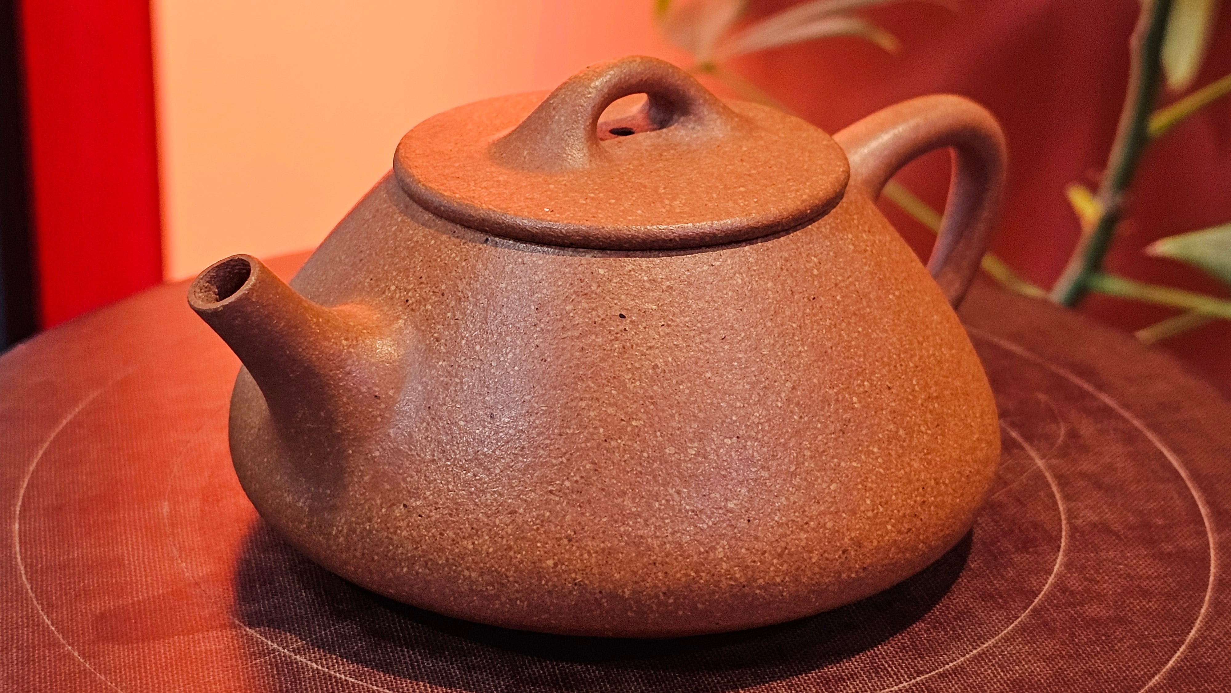 Shi Piao 石瓢 (Ping Gai Shi Piao 平盖石瓢), 154.3ml, Huang Jiang Po Ni 黄降坡泥, by our Collaborative Craftsman Chen Hua Jun 陈华军 ~ Congratulations to Ms M.L., 0117hrs 12th May 2025, Phoenix, AZ.