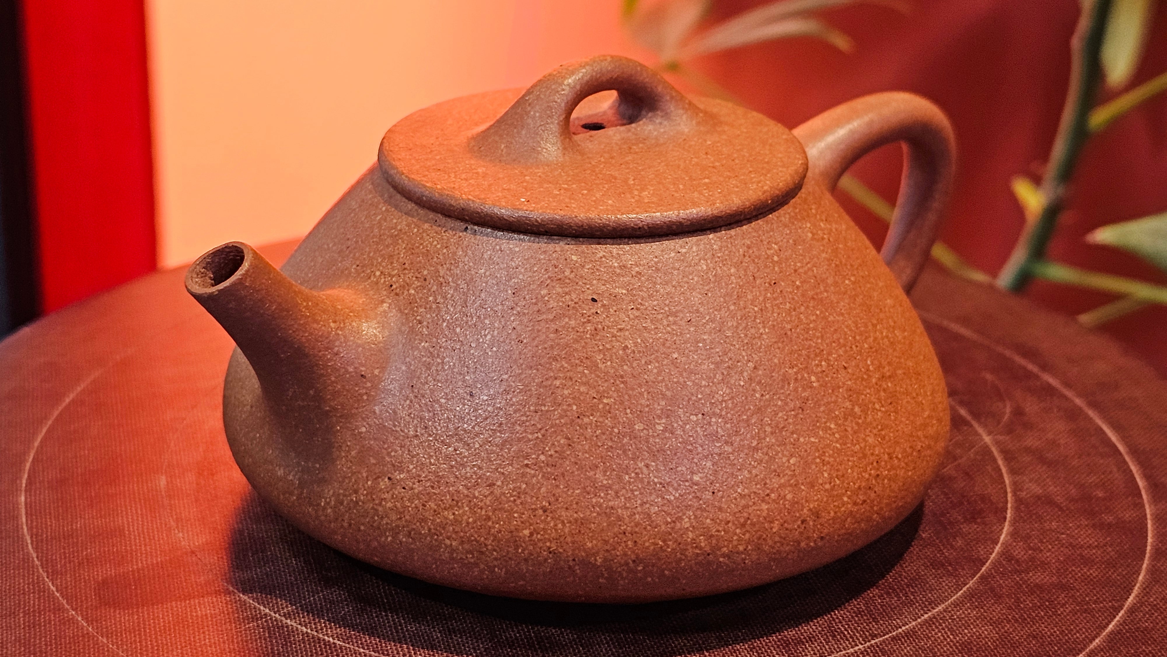 Shi Piao 石瓢 (Ping Gai Shi Piao 平盖石瓢), 154.3ml, Huang Jiang Po Ni 黄降坡泥, by our Collaborative Craftsman Chen Hua Jun 陈华军 ~ Congratulations to Ms M.L., 0117hrs 12th May 2025, Phoenix, AZ.