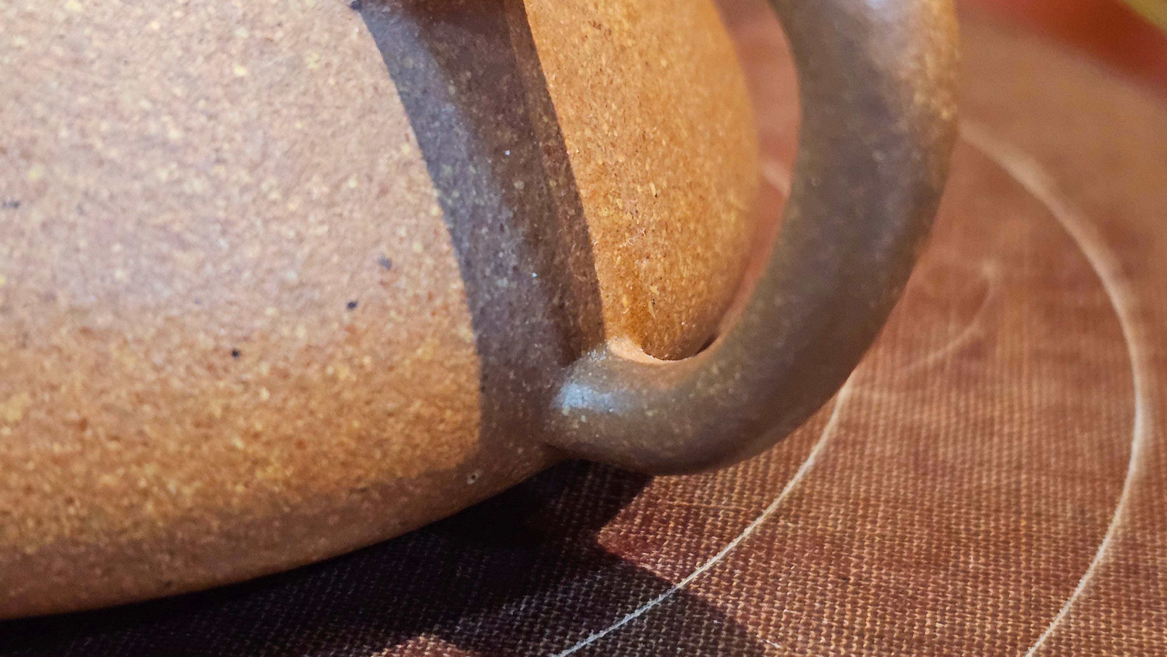 Shi Piao 石瓢 (Ping Gai Shi Piao 平盖石瓢), 154.3ml, Huang Jiang Po Ni 黄降坡泥, by our Collaborative Craftsman Chen Hua Jun 陈华军 ~ Congratulations to Ms M.L., 0117hrs 12th May 2025, Phoenix, AZ.