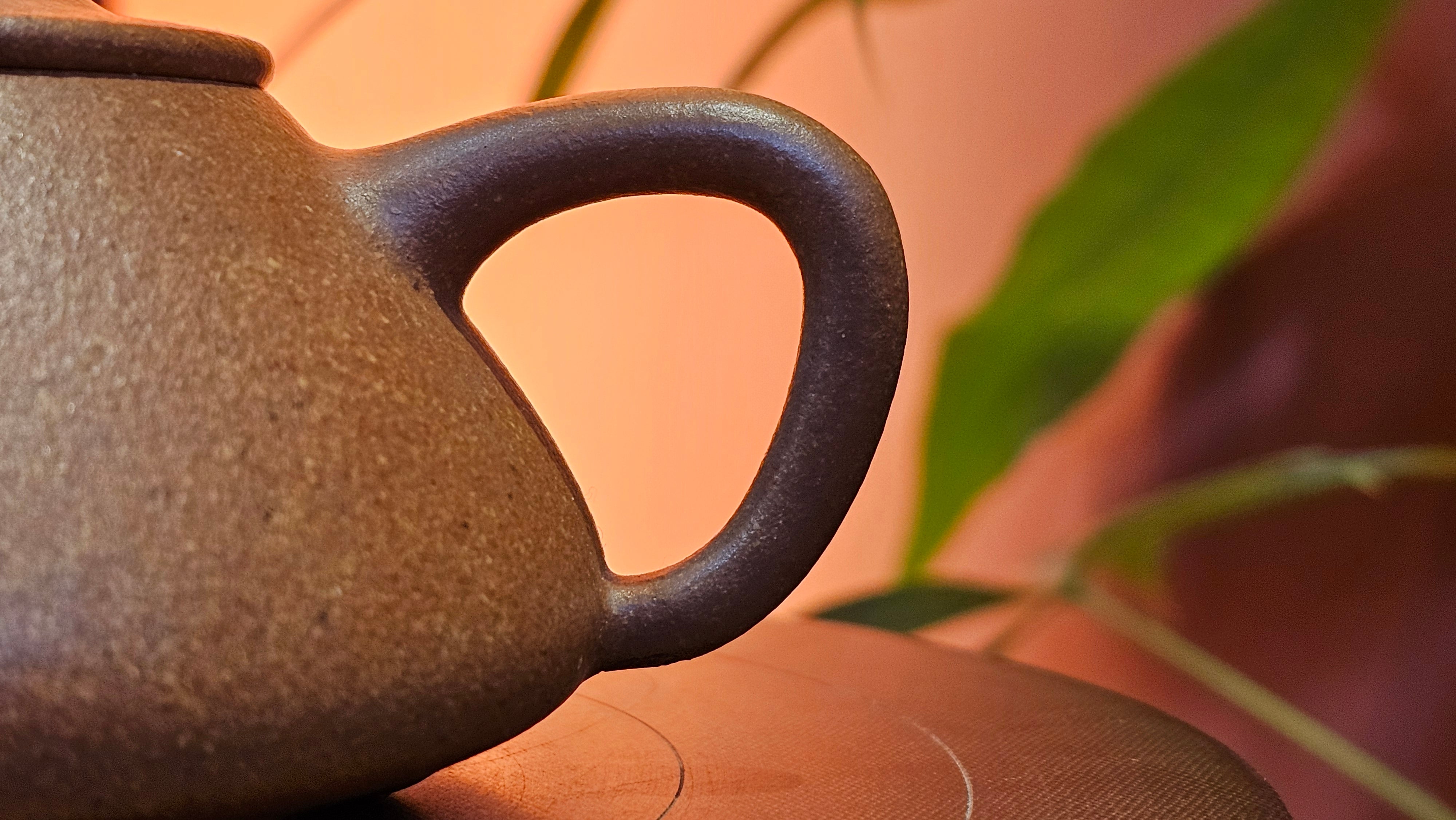 Shi Piao 石瓢 (Ping Gai Shi Piao 平盖石瓢), 154.3ml, Huang Jiang Po Ni 黄降坡泥, by our Collaborative Craftsman Chen Hua Jun 陈华军 ~ Congratulations to Ms M.L., 0117hrs 12th May 2025, Phoenix, AZ.