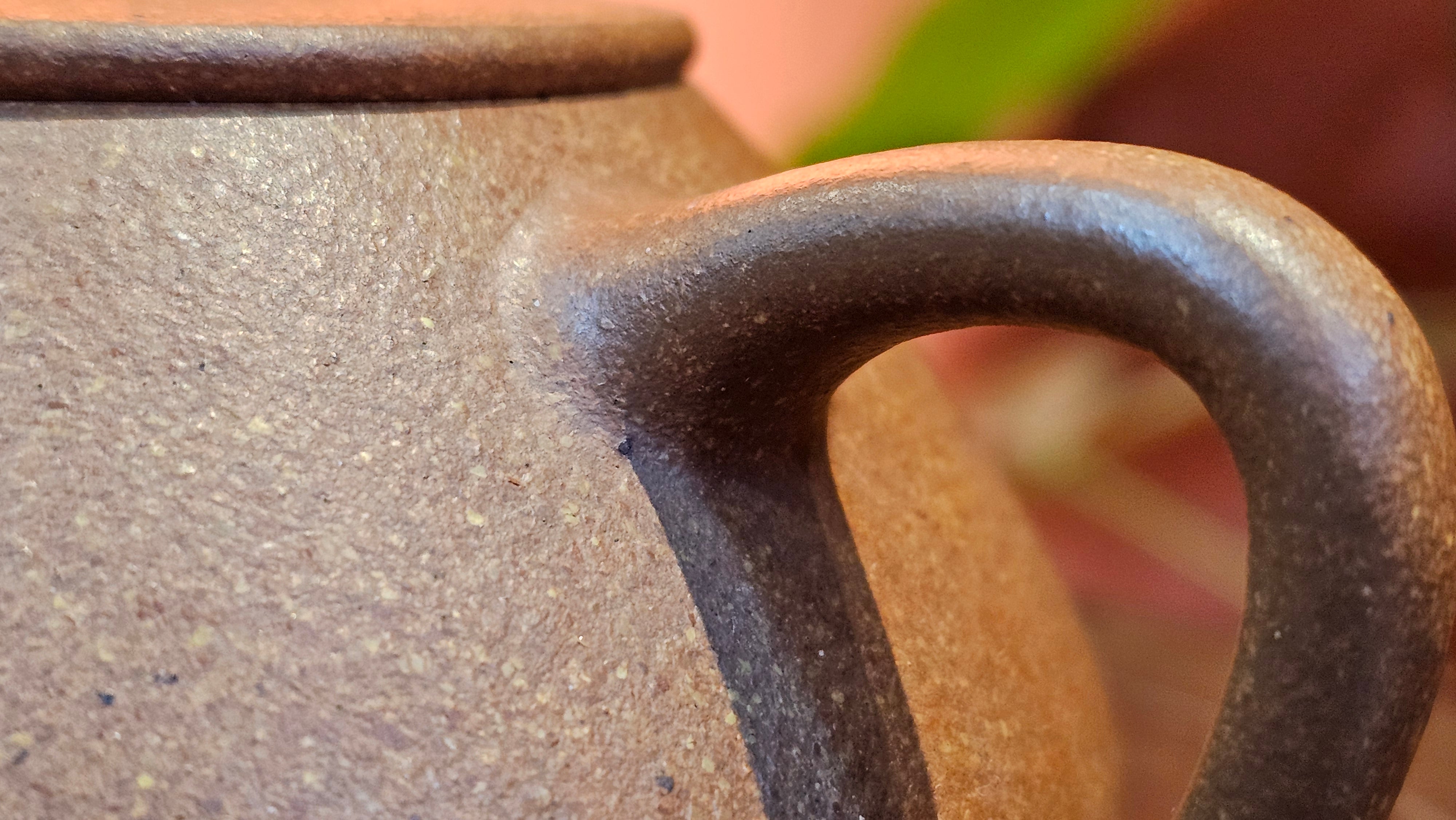 Shi Piao 石瓢 (Ping Gai Shi Piao 平盖石瓢), 154.3ml, Huang Jiang Po Ni 黄降坡泥, by our Collaborative Craftsman Chen Hua Jun 陈华军 ~ Congratulations to Ms M.L., 0117hrs 12th May 2025, Phoenix, AZ.