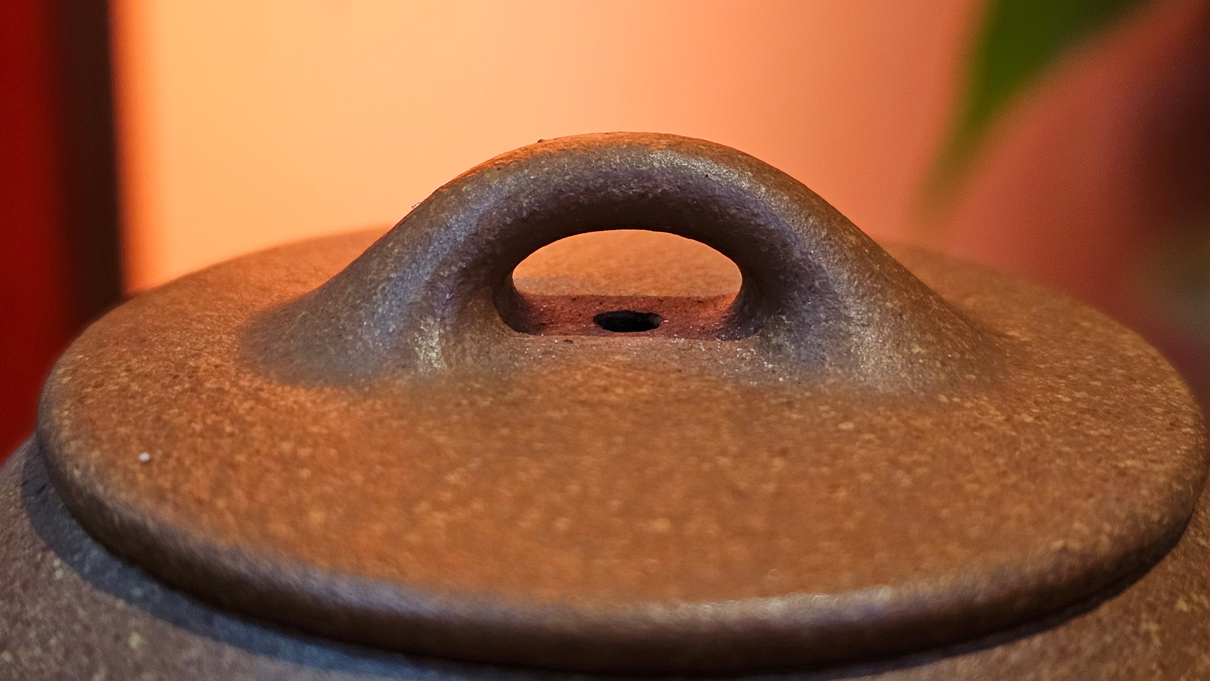 Shi Piao 石瓢 (Ping Gai Shi Piao 平盖石瓢), 154.3ml, Huang Jiang Po Ni 黄降坡泥, by our Collaborative Craftsman Chen Hua Jun 陈华军 ~ Congratulations to Ms M.L., 0117hrs 12th May 2025, Phoenix, AZ.