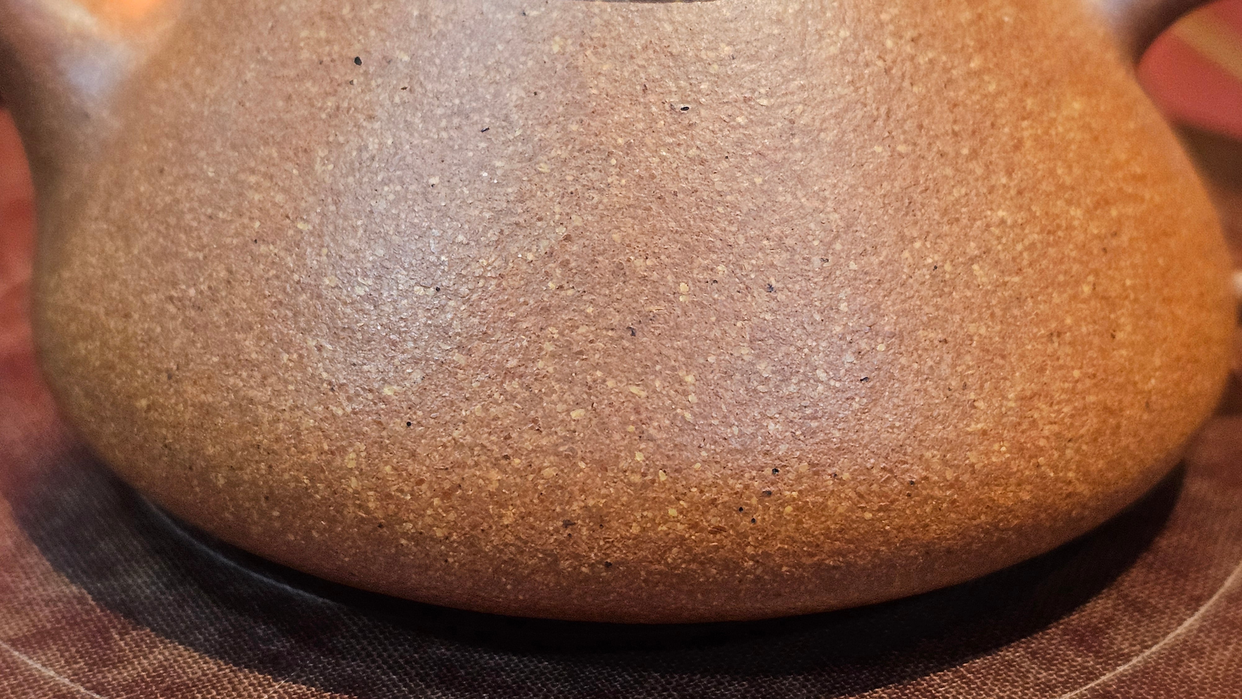 Shi Piao 石瓢 (Ping Gai Shi Piao 平盖石瓢), 154.3ml, Huang Jiang Po Ni 黄降坡泥, by our Collaborative Craftsman Chen Hua Jun 陈华军 ~ Congratulations to Ms M.L., 0117hrs 12th May 2025, Phoenix, AZ.