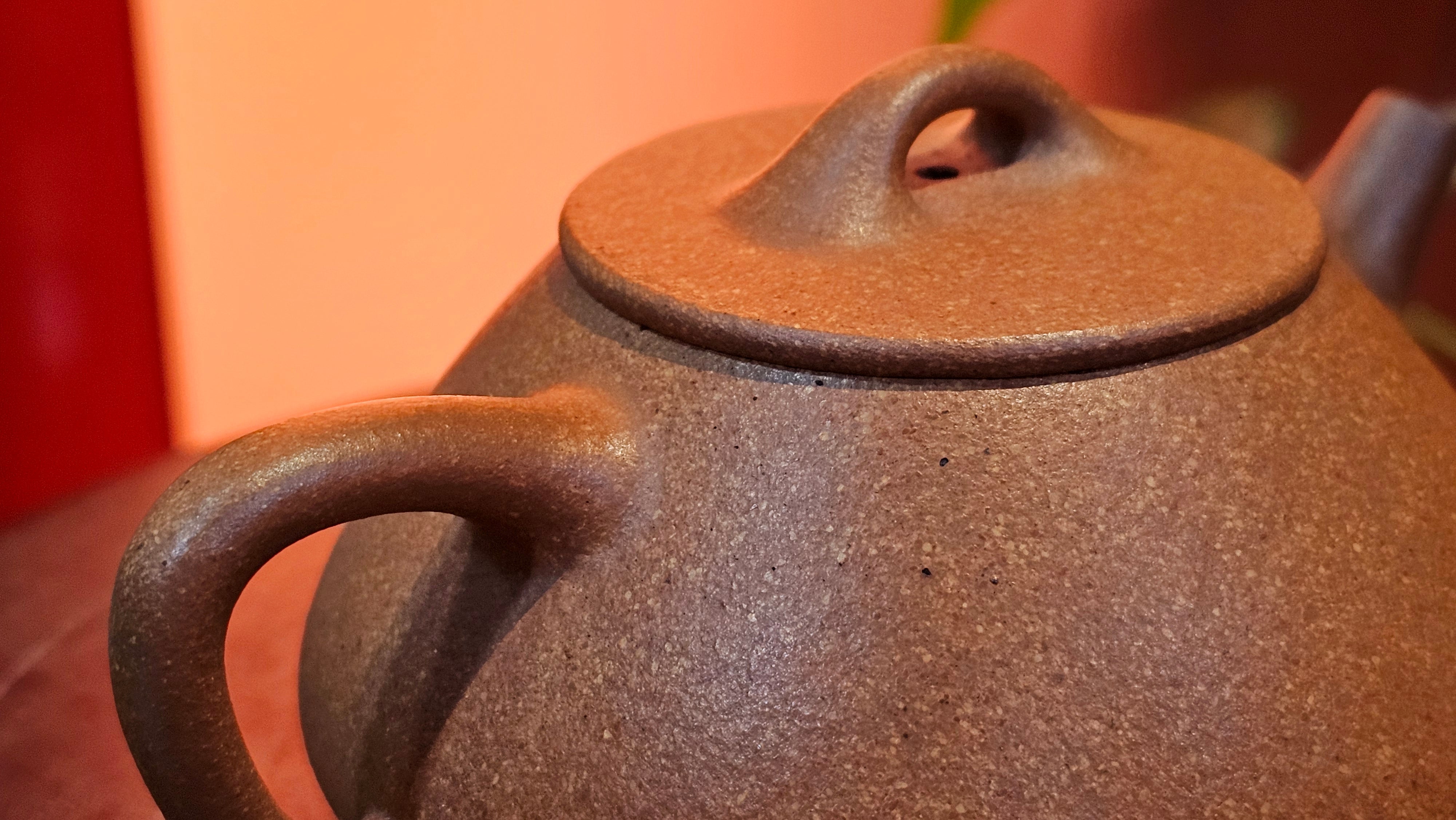 Shi Piao 石瓢 (Ping Gai Shi Piao 平盖石瓢), 154.3ml, Huang Jiang Po Ni 黄降坡泥, by our Collaborative Craftsman Chen Hua Jun 陈华军 ~ Congratulations to Ms M.L., 0117hrs 12th May 2025, Phoenix, AZ.