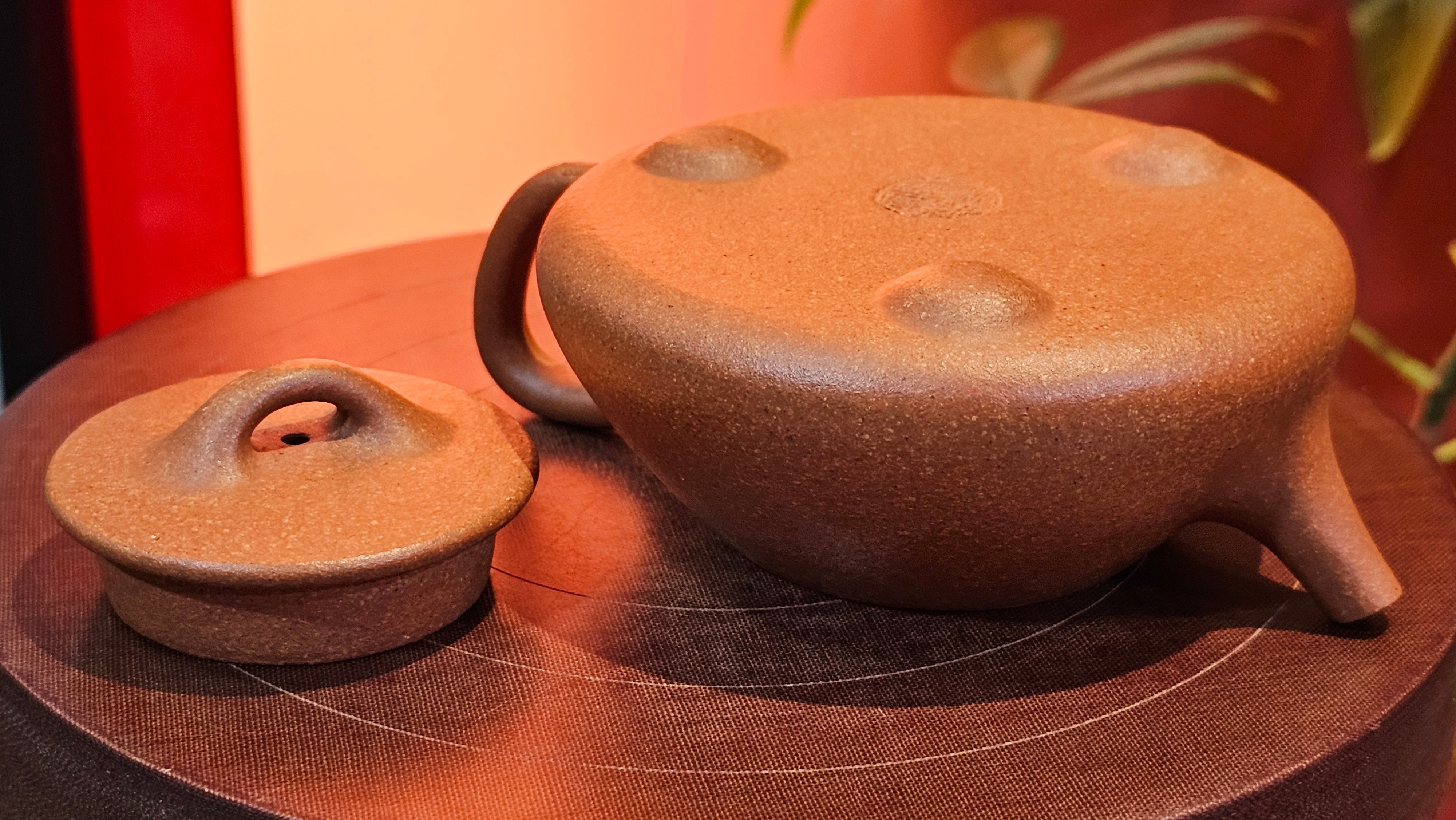 Shi Piao 石瓢 (Ping Gai Shi Piao 平盖石瓢), 154.3ml, Huang Jiang Po Ni 黄降坡泥, by our Collaborative Craftsman Chen Hua Jun 陈华军 ~ Congratulations to Ms M.L., 0117hrs 12th May 2025, Phoenix, AZ.