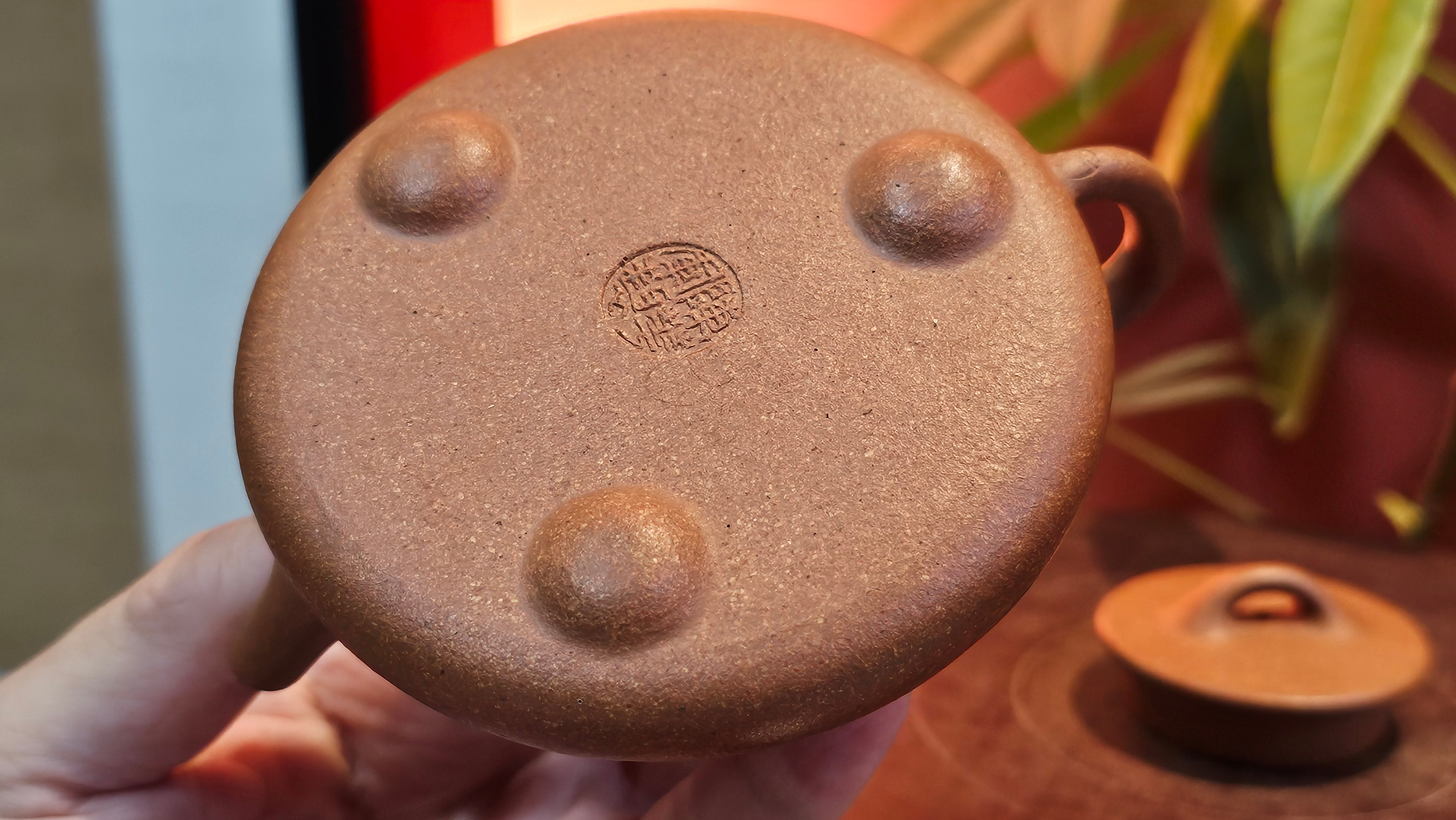 Shi Piao 石瓢 (Ping Gai Shi Piao 平盖石瓢), 154.3ml, Huang Jiang Po Ni 黄降坡泥, by our Collaborative Craftsman Chen Hua Jun 陈华军 ~ Congratulations to Ms M.L., 0117hrs 12th May 2025, Phoenix, AZ.