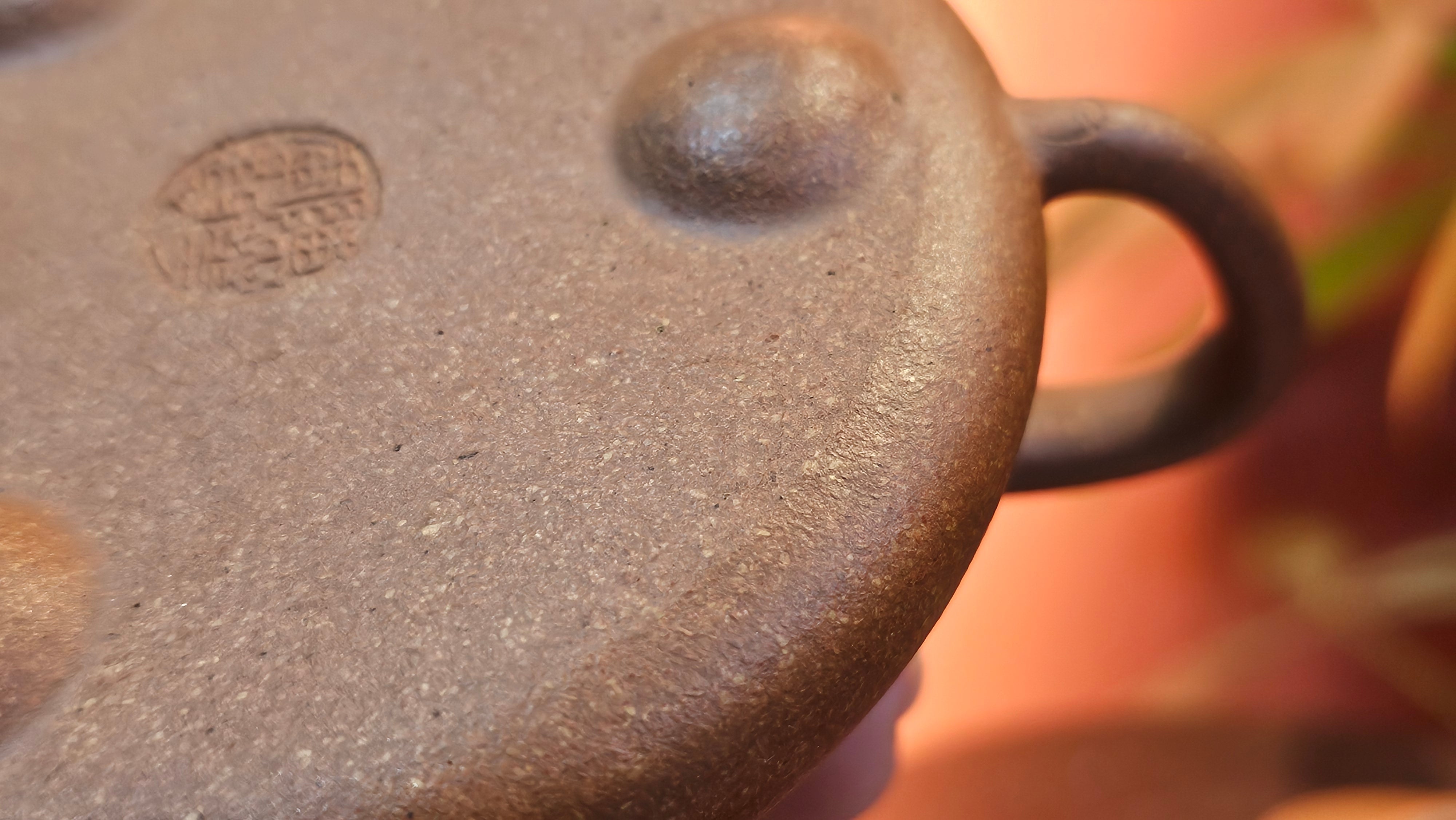 Shi Piao 石瓢 (Ping Gai Shi Piao 平盖石瓢), 154.3ml, Huang Jiang Po Ni 黄降坡泥, by our Collaborative Craftsman Chen Hua Jun 陈华军 ~ Congratulations to Ms M.L., 0117hrs 12th May 2025, Phoenix, AZ.