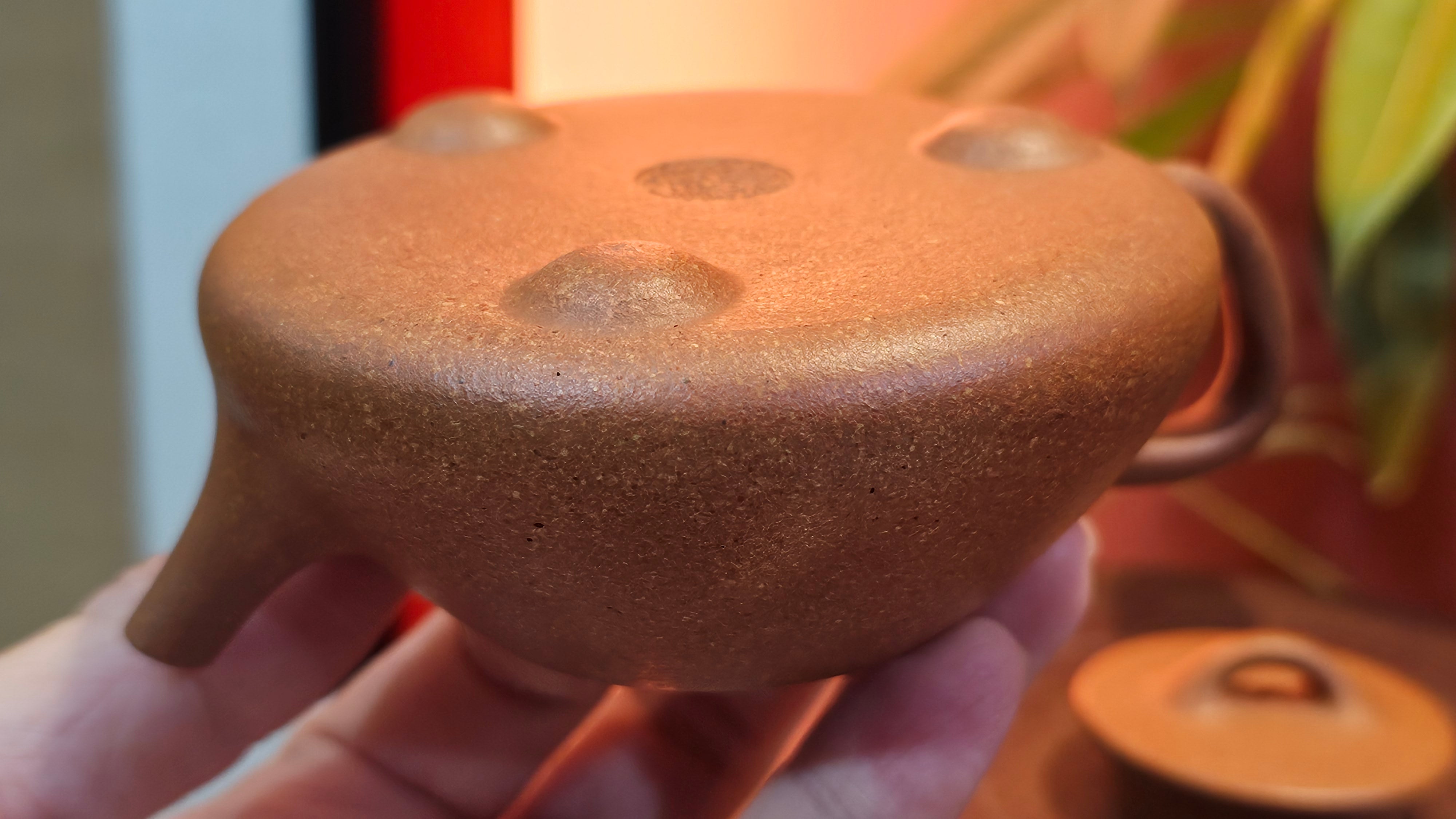 Shi Piao 石瓢 (Ping Gai Shi Piao 平盖石瓢), 154.3ml, Huang Jiang Po Ni 黄降坡泥, by our Collaborative Craftsman Chen Hua Jun 陈华军 ~ Congratulations to Ms M.L., 0117hrs 12th May 2025, Phoenix, AZ.