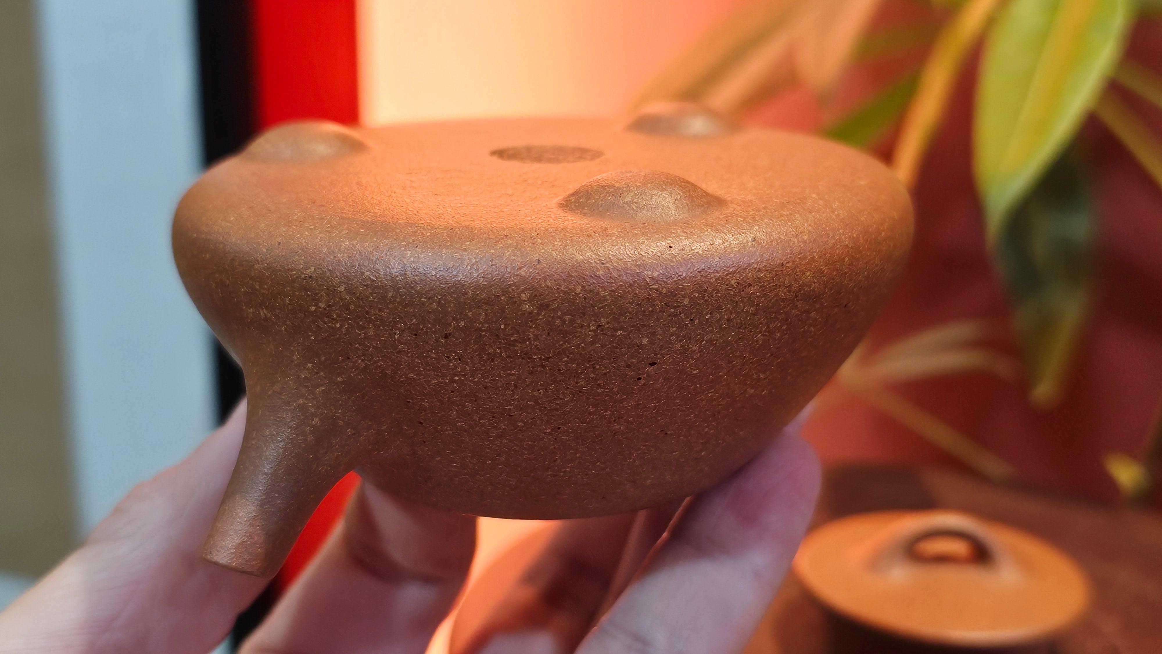 Shi Piao 石瓢 (Ping Gai Shi Piao 平盖石瓢), 154.3ml, Huang Jiang Po Ni 黄降坡泥, by our Collaborative Craftsman Chen Hua Jun 陈华军 ~ Congratulations to Ms M.L., 0117hrs 12th May 2025, Phoenix, AZ.