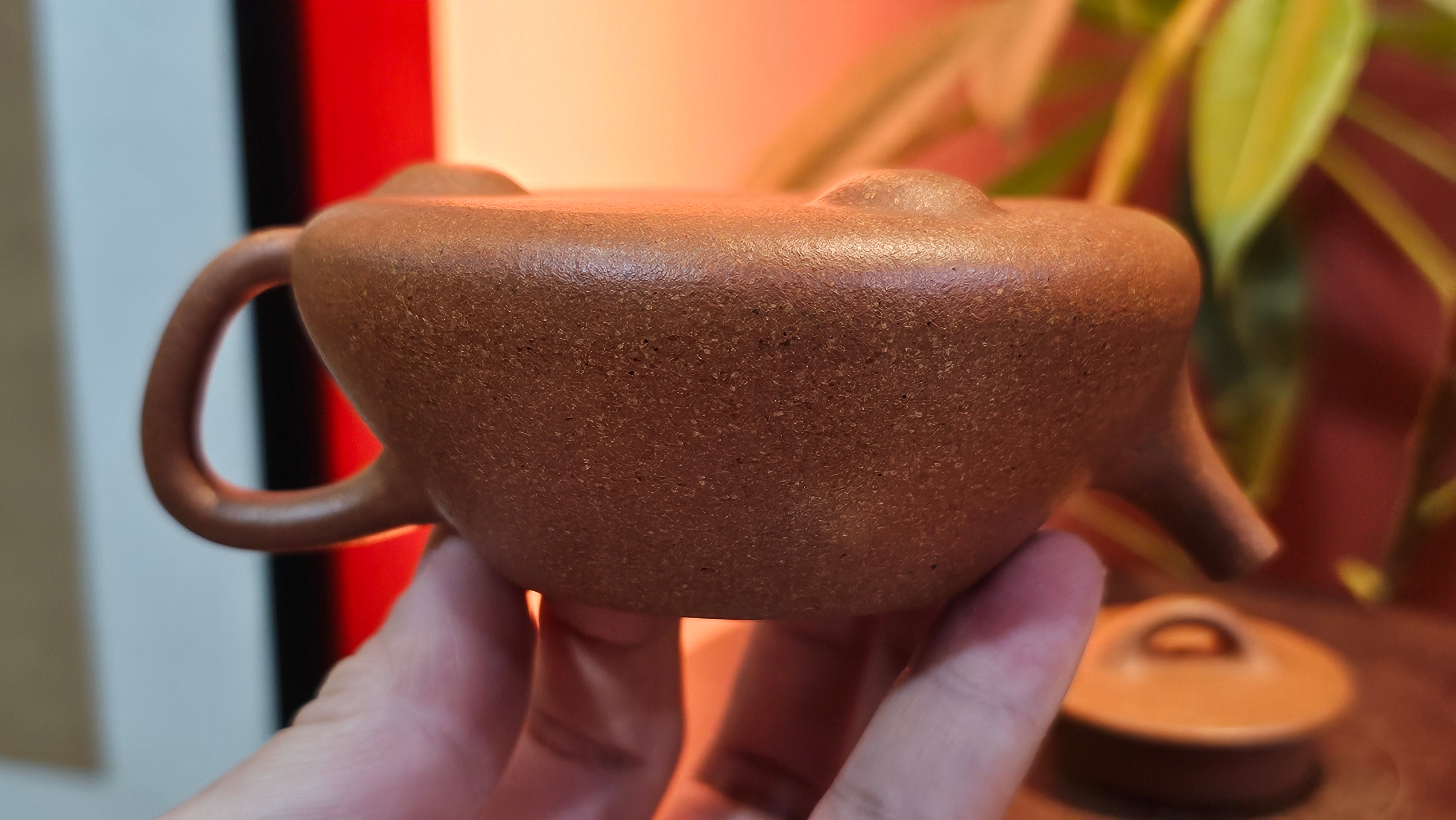 Shi Piao 石瓢 (Ping Gai Shi Piao 平盖石瓢), 154.3ml, Huang Jiang Po Ni 黄降坡泥, by our Collaborative Craftsman Chen Hua Jun 陈华军 ~ Congratulations to Ms M.L., 0117hrs 12th May 2025, Phoenix, AZ.