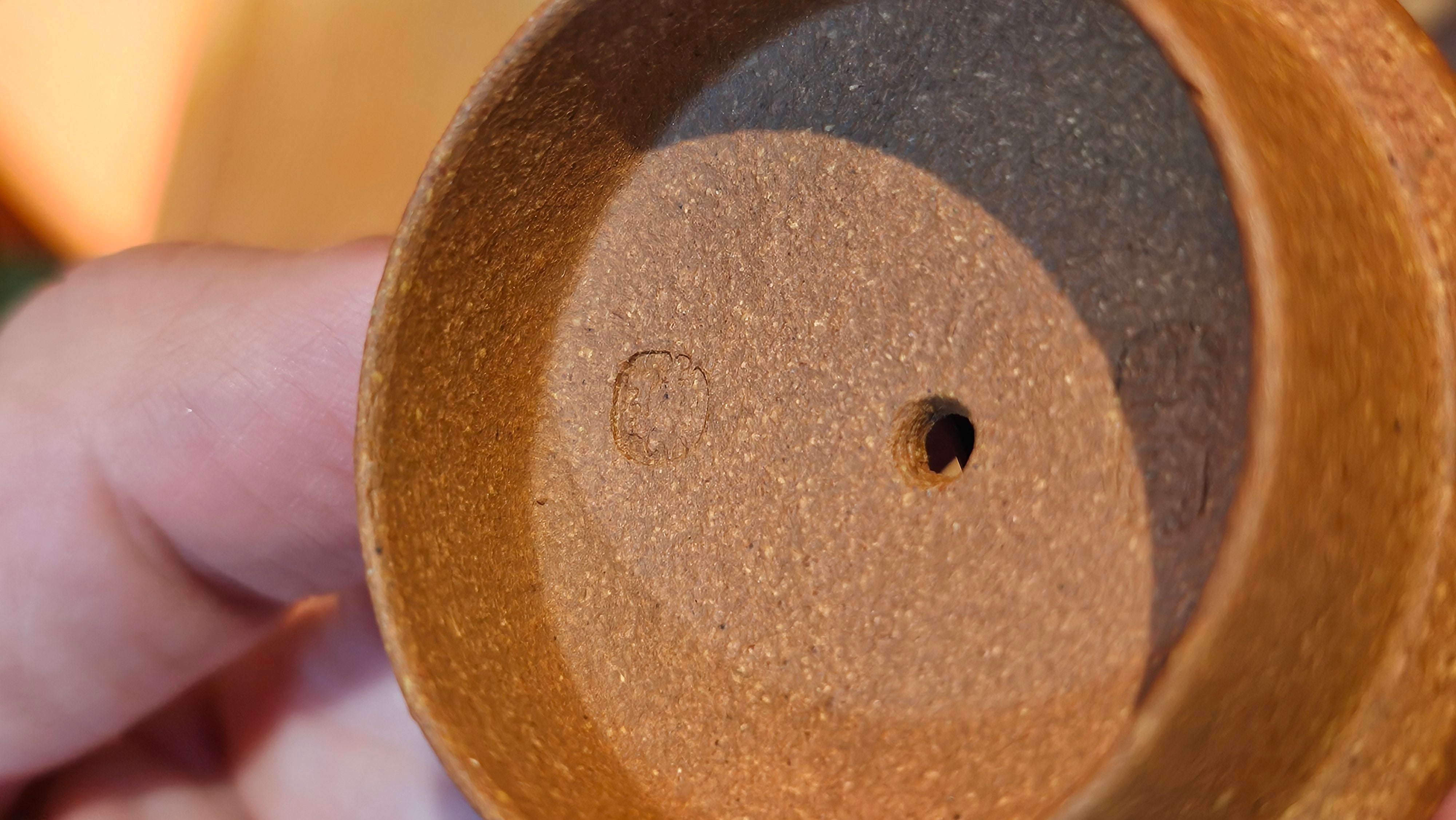 Shi Piao 石瓢 (Ping Gai Shi Piao 平盖石瓢), 154.3ml, Huang Jiang Po Ni 黄降坡泥, by our Collaborative Craftsman Chen Hua Jun 陈华军 ~ Congratulations to Ms M.L., 0117hrs 12th May 2025, Phoenix, AZ.