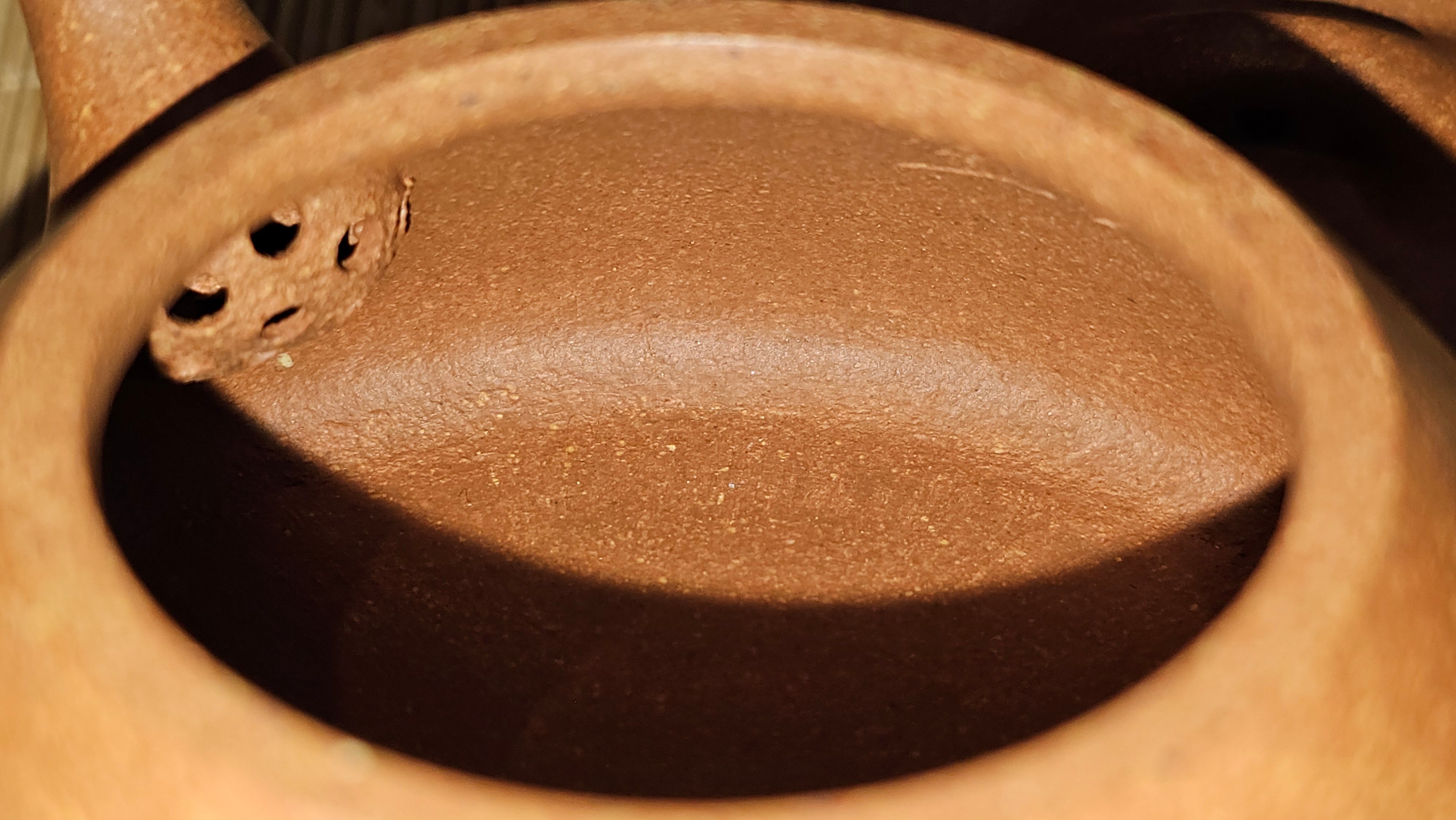 Shi Piao 石瓢 (Ping Gai Shi Piao 平盖石瓢), 154.3ml, Huang Jiang Po Ni 黄降坡泥, by our Collaborative Craftsman Chen Hua Jun 陈华军 ~ Congratulations to Ms M.L., 0117hrs 12th May 2025, Phoenix, AZ.