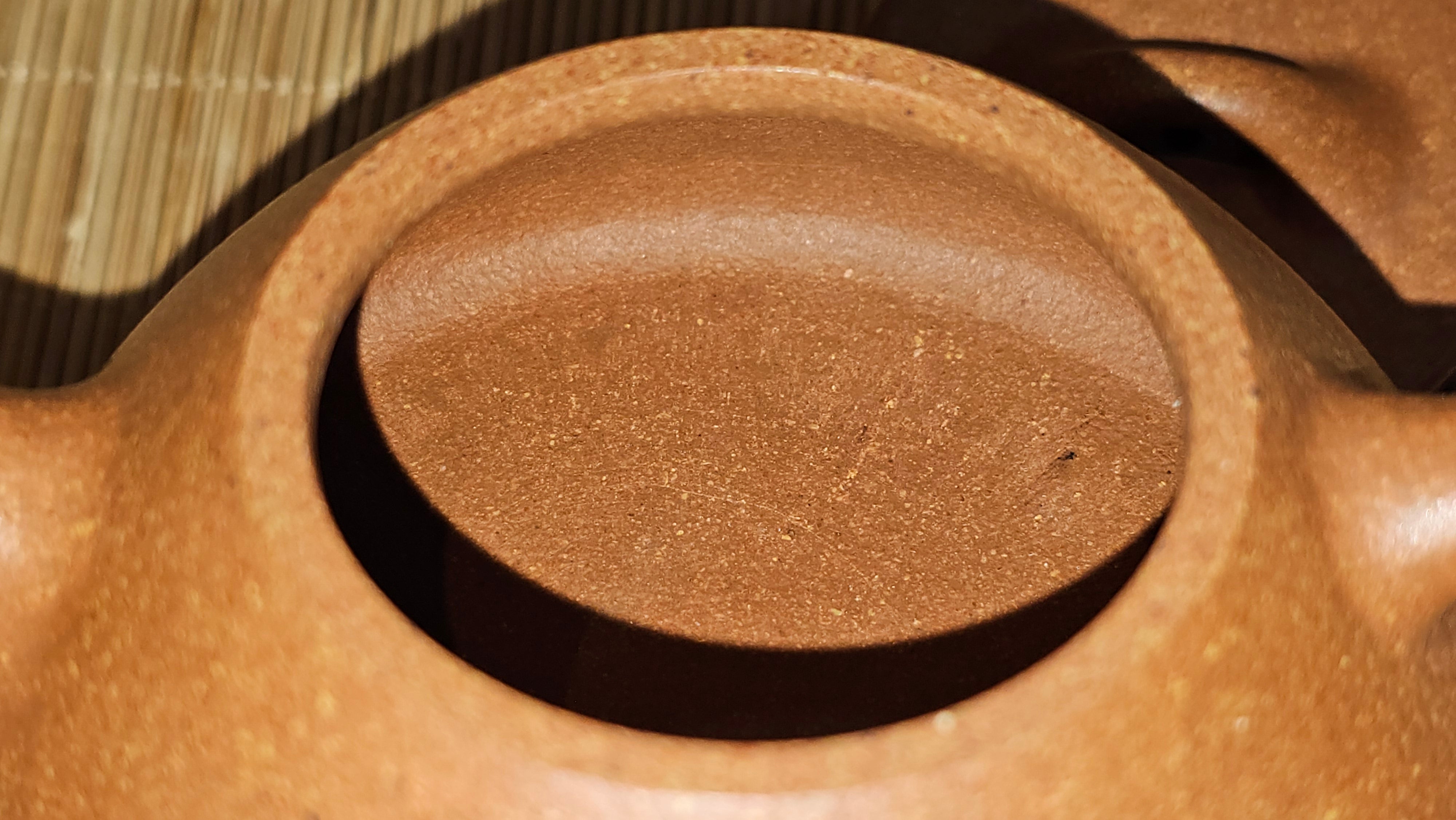 Shi Piao 石瓢 (Ping Gai Shi Piao 平盖石瓢), 154.3ml, Huang Jiang Po Ni 黄降坡泥, by our Collaborative Craftsman Chen Hua Jun 陈华军 ~ Congratulations to Ms M.L., 0117hrs 12th May 2025, Phoenix, AZ.