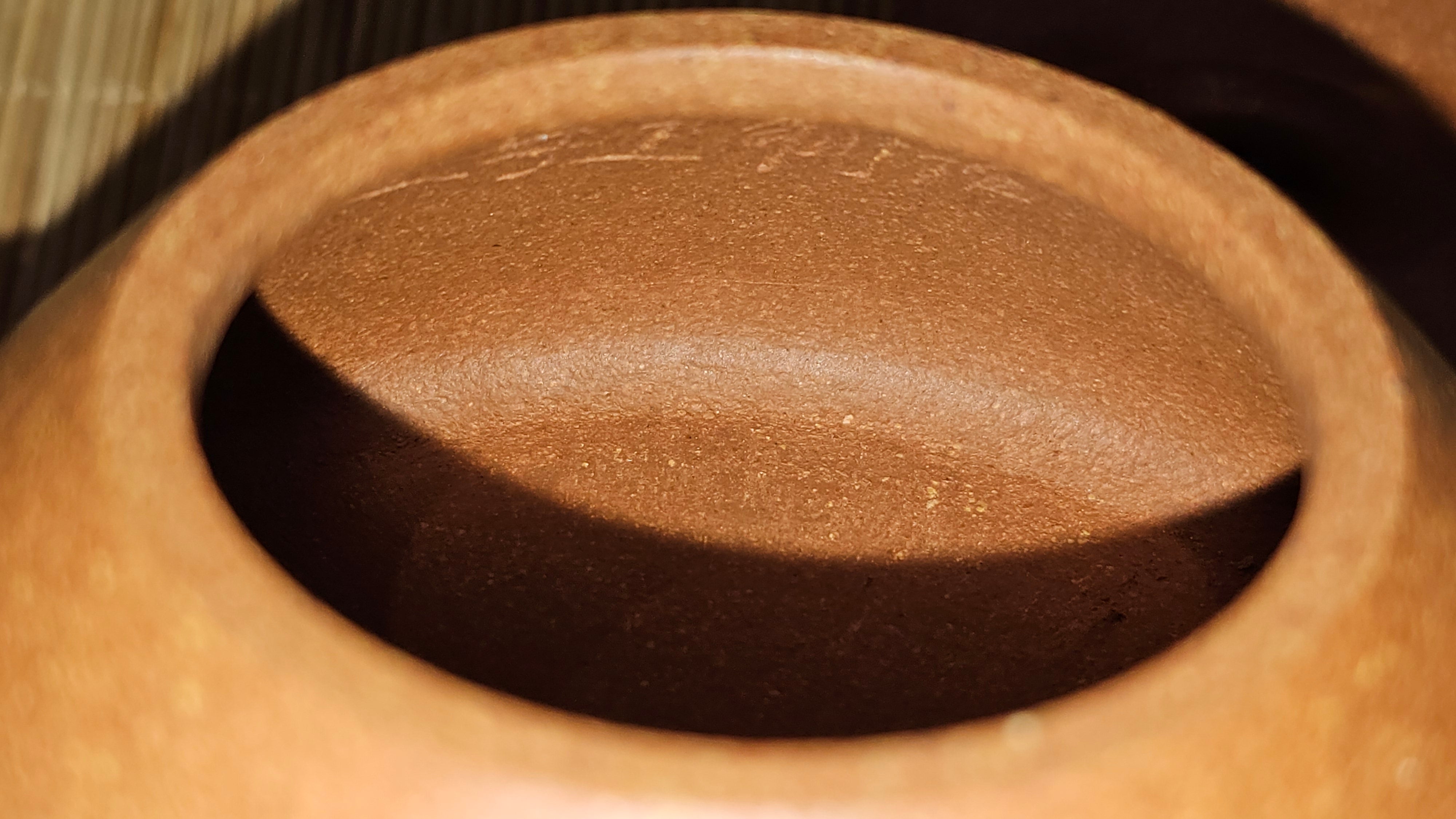 Shi Piao 石瓢 (Ping Gai Shi Piao 平盖石瓢), 154.3ml, Huang Jiang Po Ni 黄降坡泥, by our Collaborative Craftsman Chen Hua Jun 陈华军 ~ Congratulations to Ms M.L., 0117hrs 12th May 2025, Phoenix, AZ.