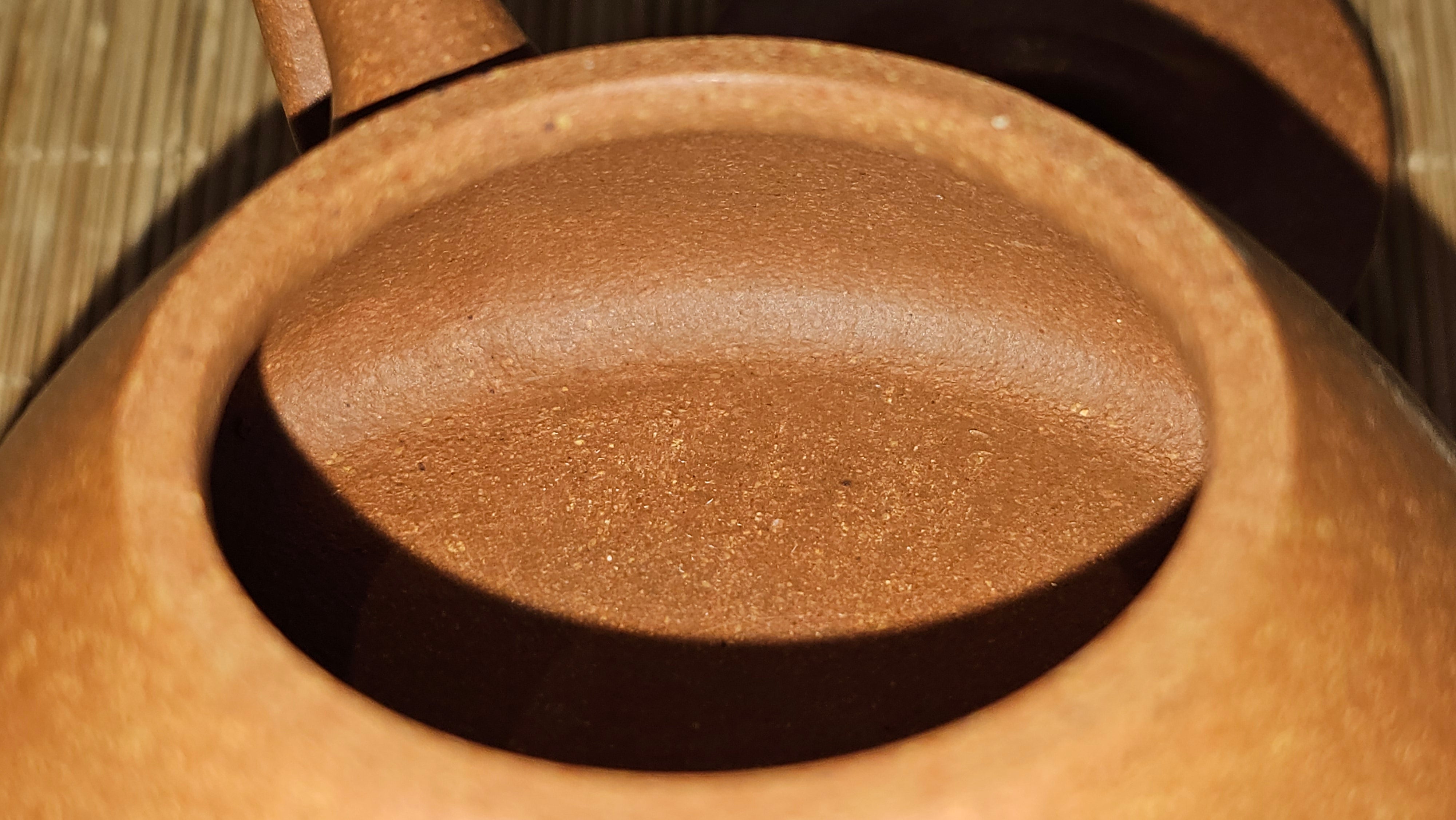 Shi Piao 石瓢 (Ping Gai Shi Piao 平盖石瓢), 154.3ml, Huang Jiang Po Ni 黄降坡泥, by our Collaborative Craftsman Chen Hua Jun 陈华军 ~ Congratulations to Ms M.L., 0117hrs 12th May 2025, Phoenix, AZ.