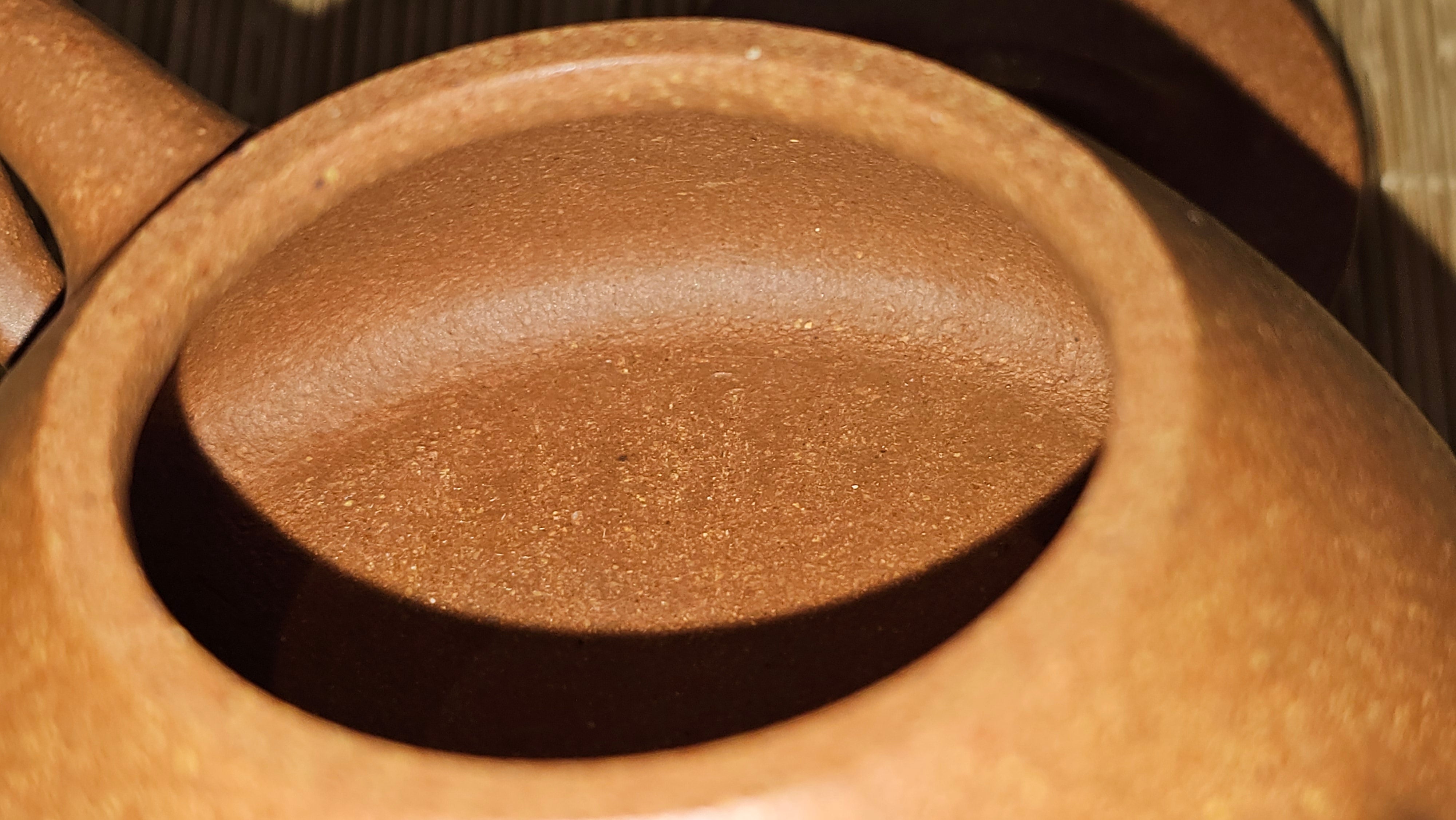 Shi Piao 石瓢 (Ping Gai Shi Piao 平盖石瓢), 154.3ml, Huang Jiang Po Ni 黄降坡泥, by our Collaborative Craftsman Chen Hua Jun 陈华军 ~ Congratulations to Ms M.L., 0117hrs 12th May 2025, Phoenix, AZ.