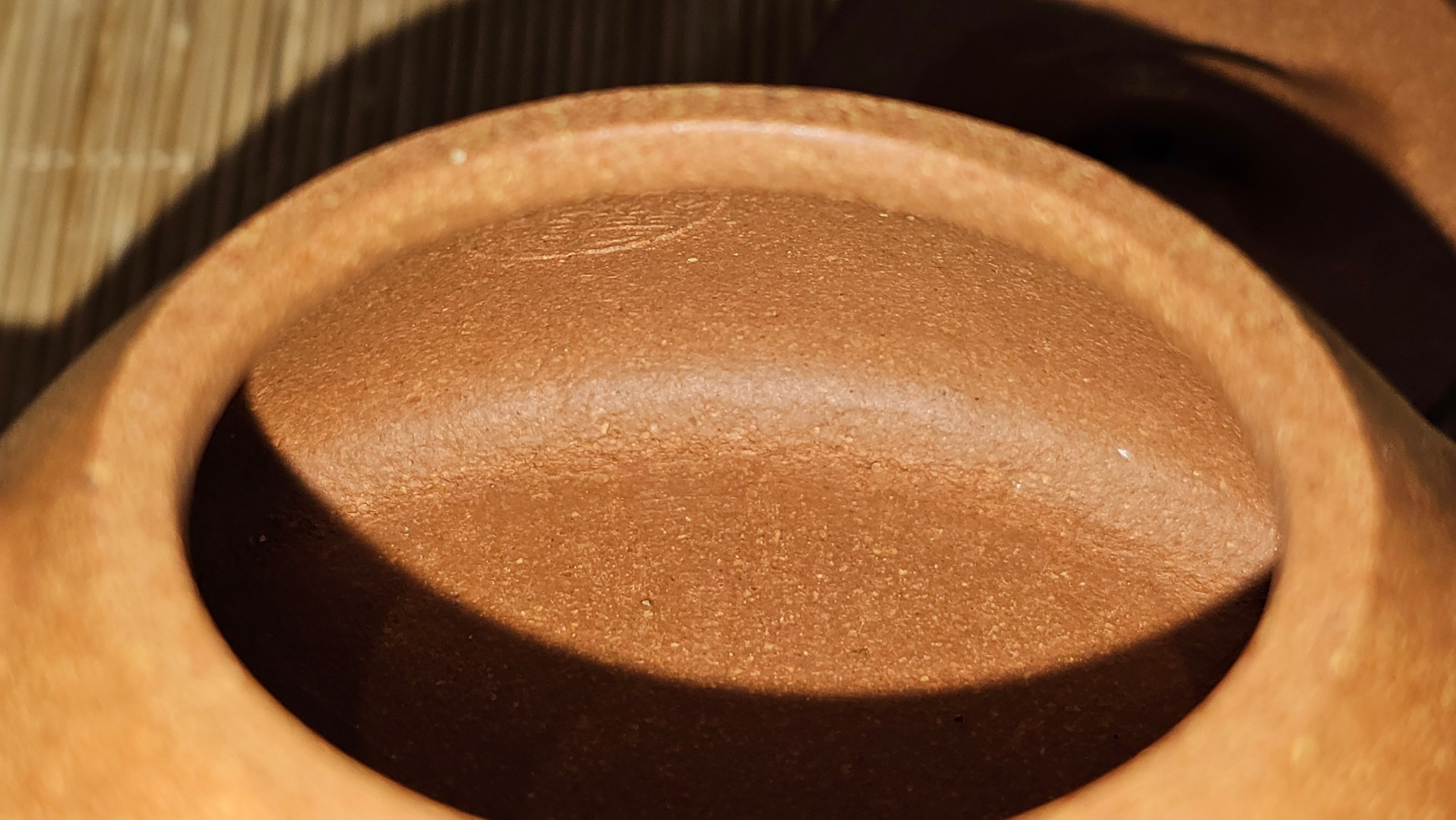 Shi Piao 石瓢 (Ping Gai Shi Piao 平盖石瓢), 154.3ml, Huang Jiang Po Ni 黄降坡泥, by our Collaborative Craftsman Chen Hua Jun 陈华军 ~ Congratulations to Ms M.L., 0117hrs 12th May 2025, Phoenix, AZ.