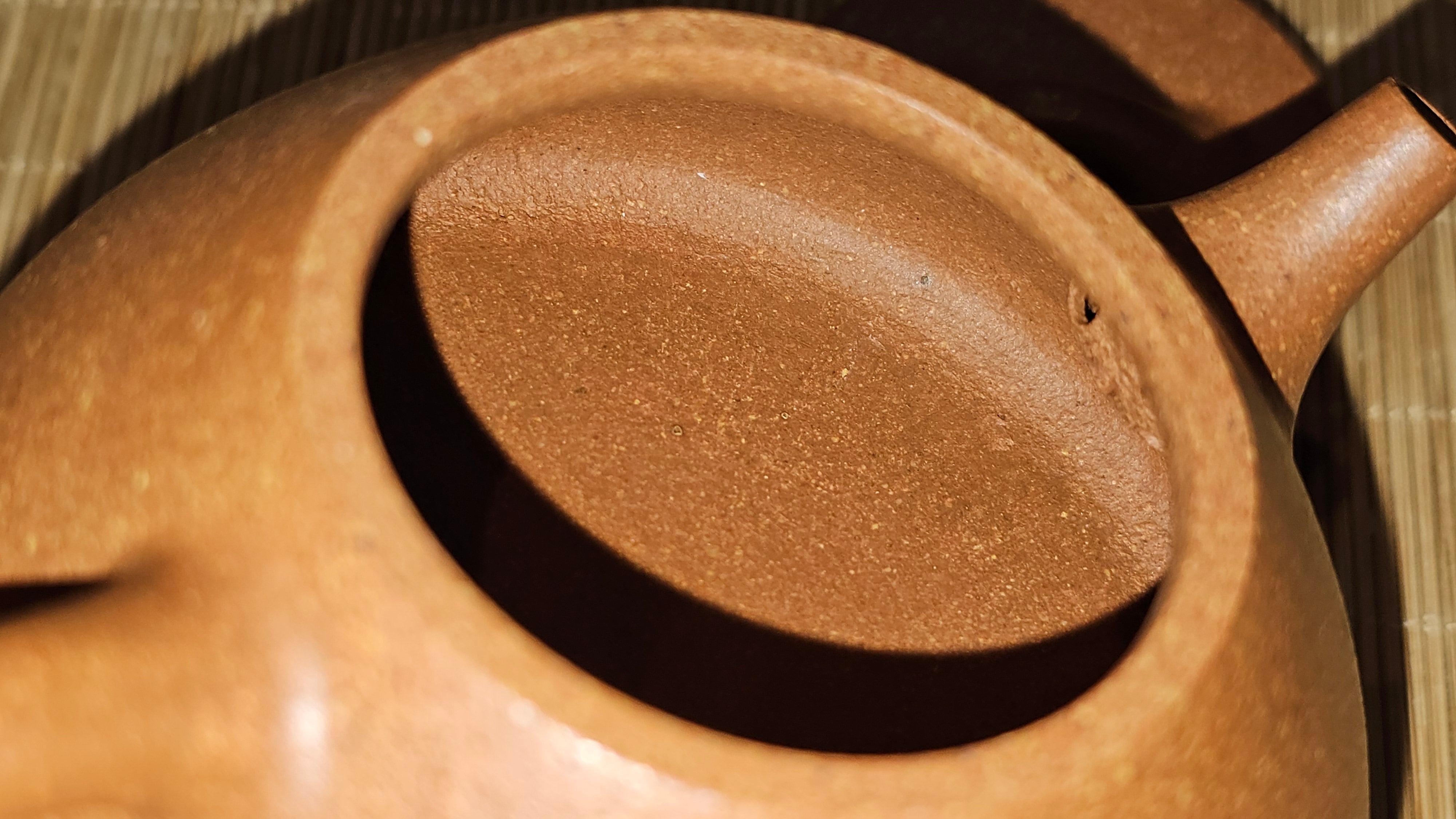 Shi Piao 石瓢 (Ping Gai Shi Piao 平盖石瓢), 154.3ml, Huang Jiang Po Ni 黄降坡泥, by our Collaborative Craftsman Chen Hua Jun 陈华军 ~ Congratulations to Ms M.L., 0117hrs 12th May 2025, Phoenix, AZ.