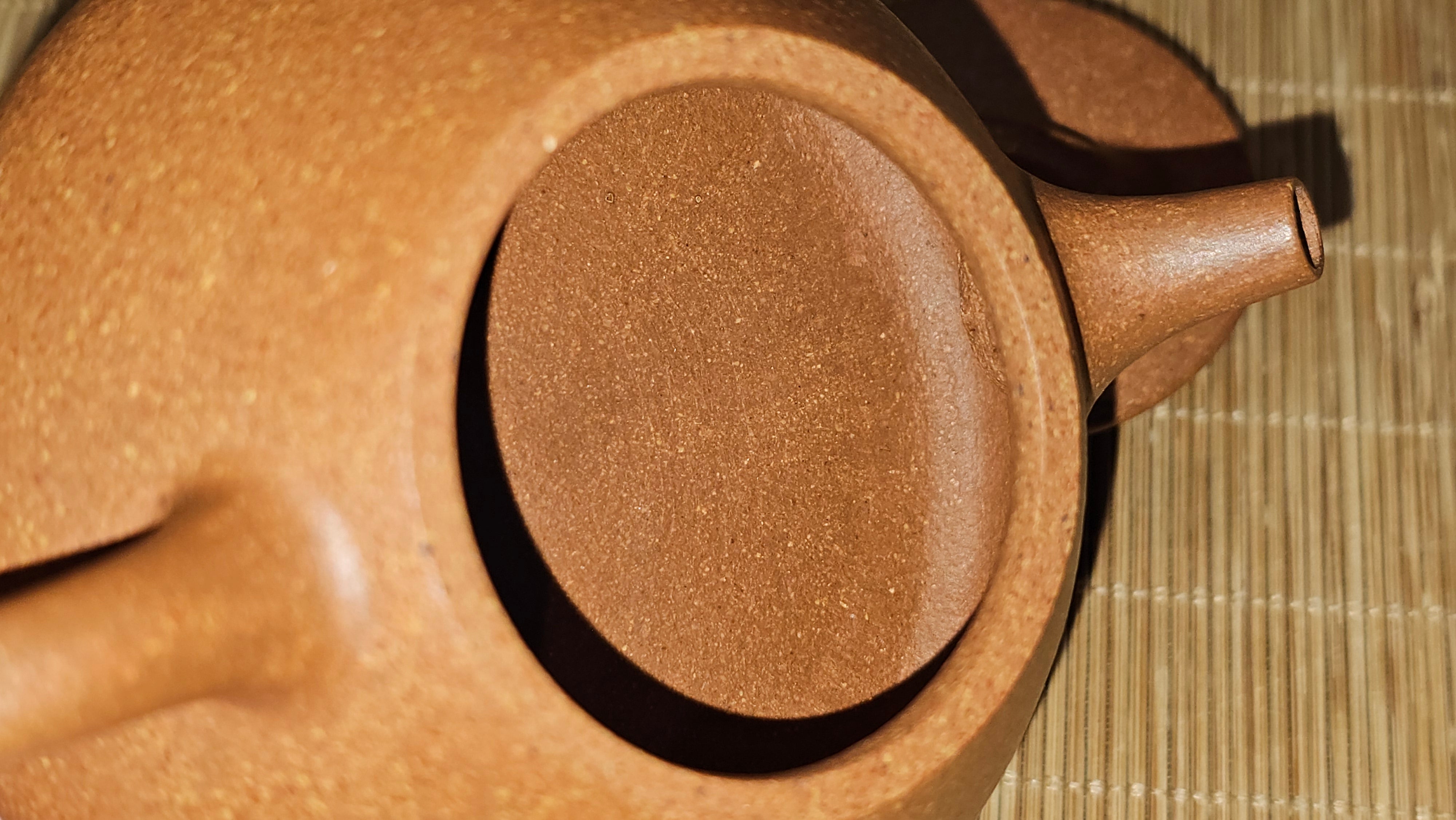 Shi Piao 石瓢 (Ping Gai Shi Piao 平盖石瓢), 154.3ml, Huang Jiang Po Ni 黄降坡泥, by our Collaborative Craftsman Chen Hua Jun 陈华军 ~ Congratulations to Ms M.L., 0117hrs 12th May 2025, Phoenix, AZ.