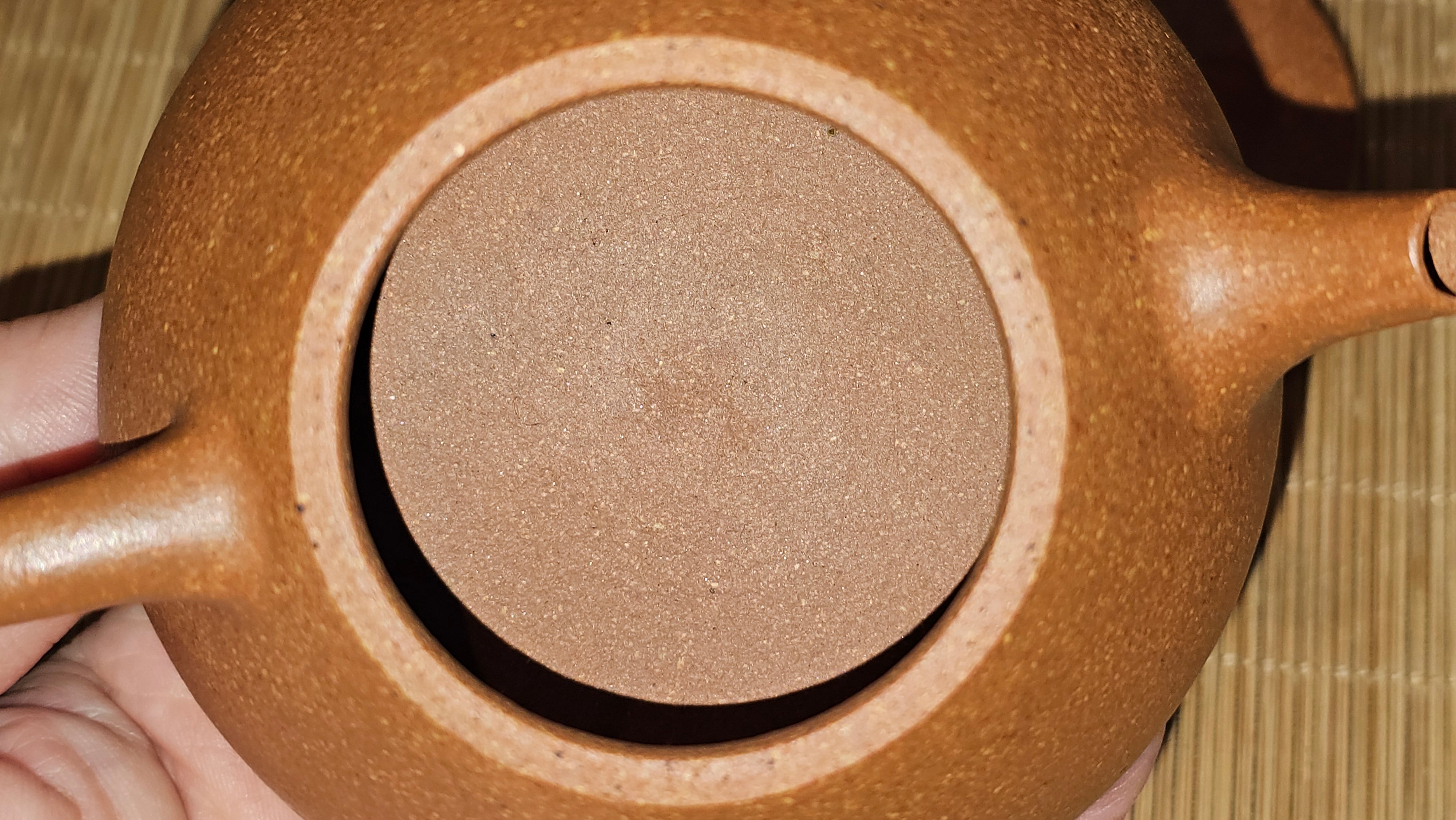 Shi Piao 石瓢 (Ping Gai Shi Piao 平盖石瓢), 154.3ml, Huang Jiang Po Ni 黄降坡泥, by our Collaborative Craftsman Chen Hua Jun 陈华军 ~ Congratulations to Ms M.L., 0117hrs 12th May 2025, Phoenix, AZ.