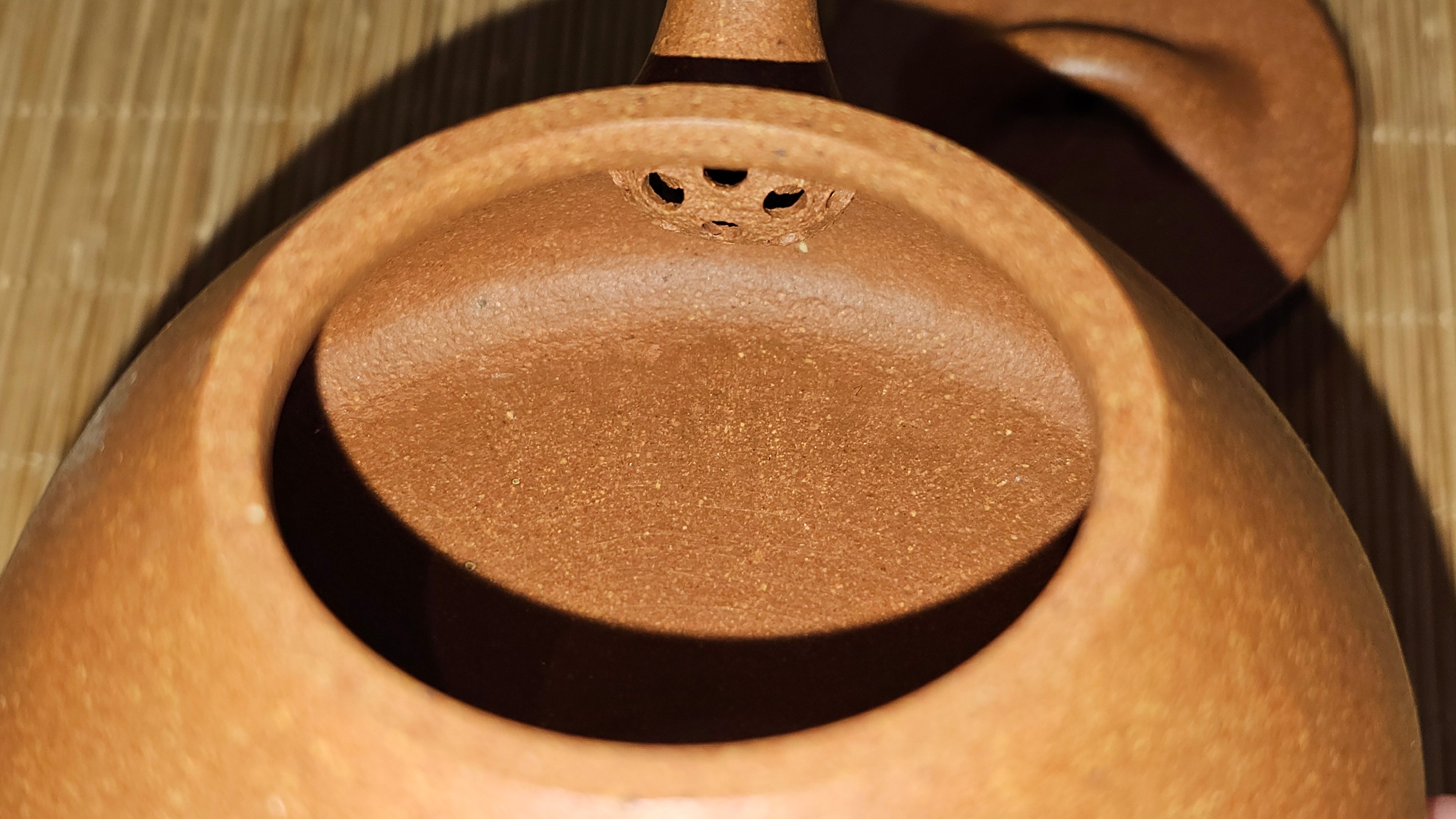 Shi Piao 石瓢 (Ping Gai Shi Piao 平盖石瓢), 154.3ml, Huang Jiang Po Ni 黄降坡泥, by our Collaborative Craftsman Chen Hua Jun 陈华军 ~ Congratulations to Ms M.L., 0117hrs 12th May 2025, Phoenix, AZ.