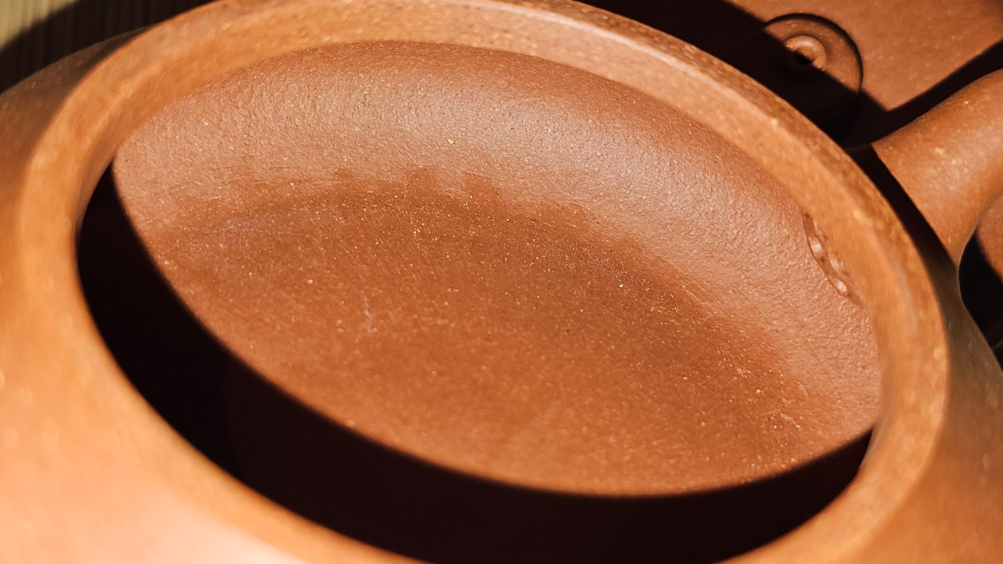 Ming Lu 明炉, 141.1ml, Hong Jiang Po Ni 红降坡泥, by our Collaborative Craftsman Chen Gui Zhi 陈桂枝。(Red JiangPoNi is rarer than Yellow JiangPoNi, XiaoMeiYao ZhuNi & ZhaoZhuang ZhuNi) ~ Congratulations to Mr L.Q., 1526hrs 12th May 2025, Pender Island, Canada 🇨🇦.