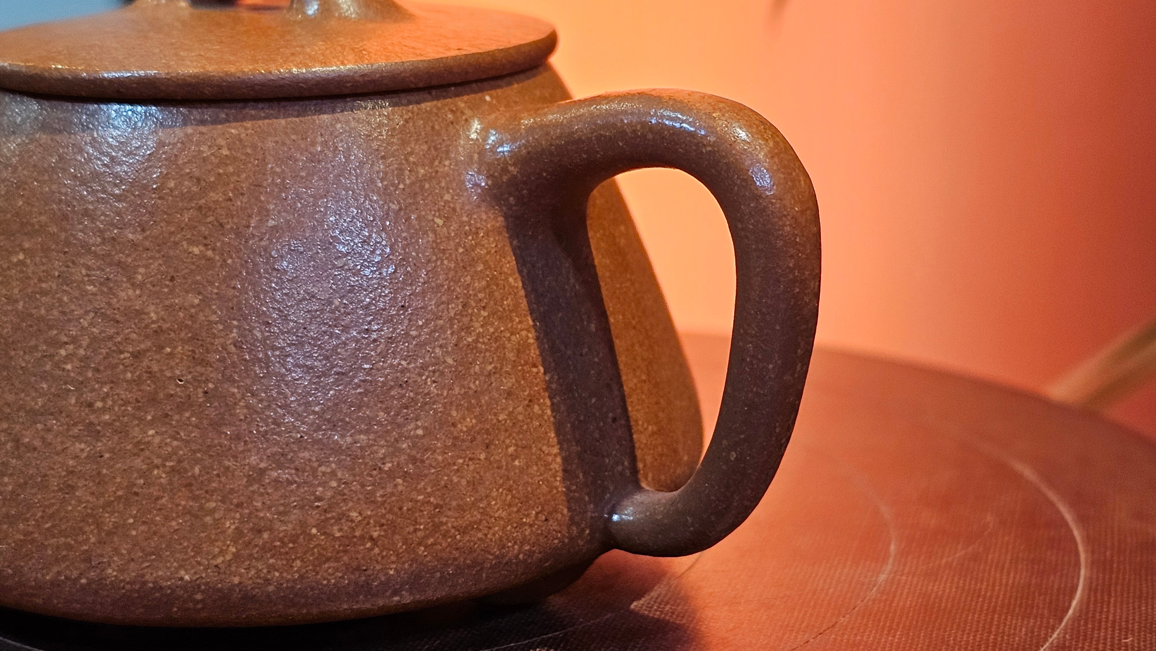 Shi Piao 石瓢 (Gao Shi Piao 高石瓢), 115.5ml, Huang Jiang Po Ni 黄降坡泥, by our Collaborative Craftsman Chen Hua Jun 陈华军 ~ Congratulations to Mr R.H., 1927hrs 14th May 2025, Lörzweiler, Germany 🇩🇪.