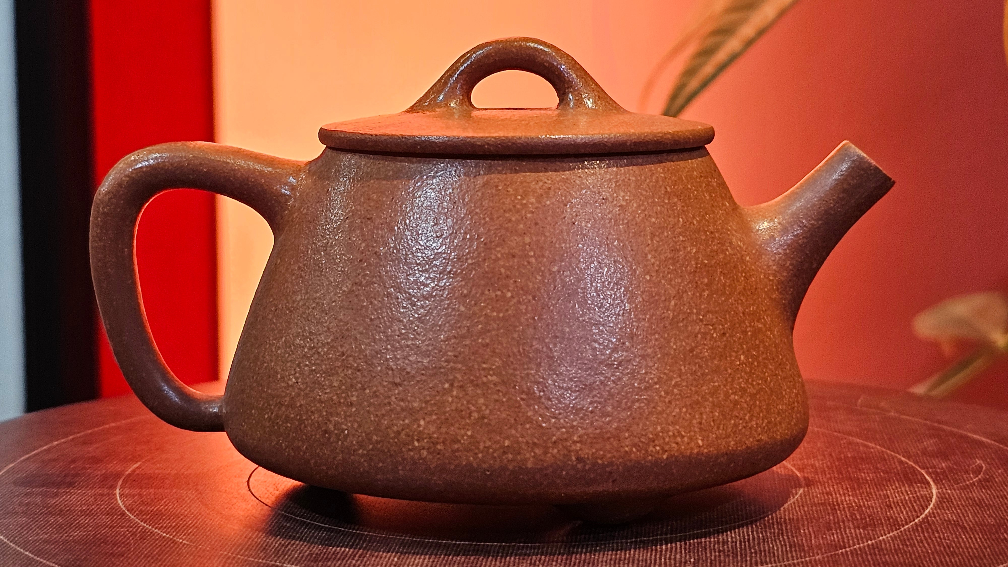 Shi Piao 石瓢 (Gao Shi Piao 高石瓢), 115.5ml, Huang Jiang Po Ni 黄降坡泥, by our Collaborative Craftsman Chen Hua Jun 陈华军 ~ Congratulations to Mr R.H., 1927hrs 14th May 2025, Lörzweiler, Germany 🇩🇪.