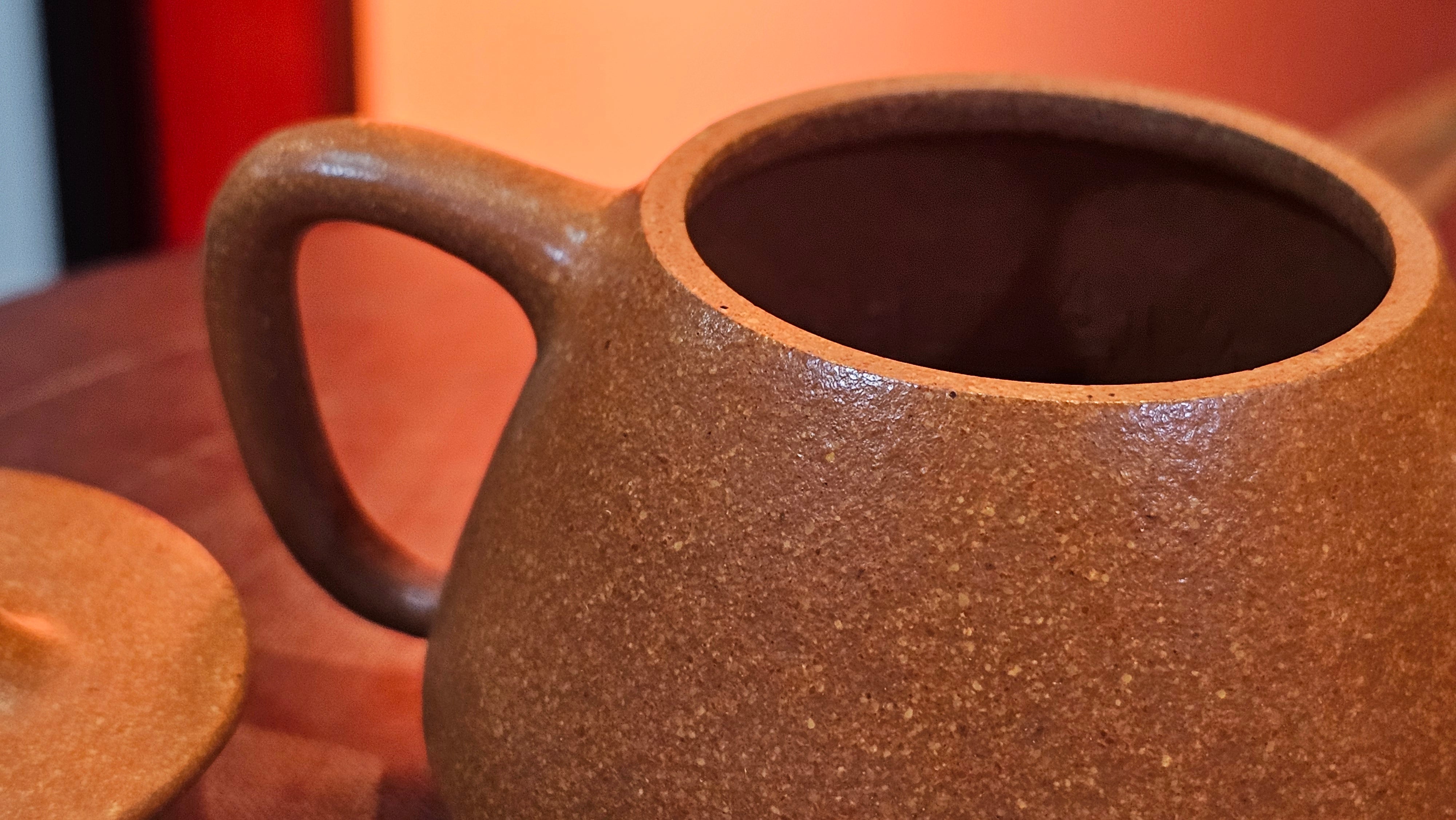 Shi Piao 石瓢 (Gao Shi Piao 高石瓢), 115.5ml, Huang Jiang Po Ni 黄降坡泥, by our Collaborative Craftsman Chen Hua Jun 陈华军 ~ Congratulations to Mr R.H., 1927hrs 14th May 2025, Lörzweiler, Germany 🇩🇪.