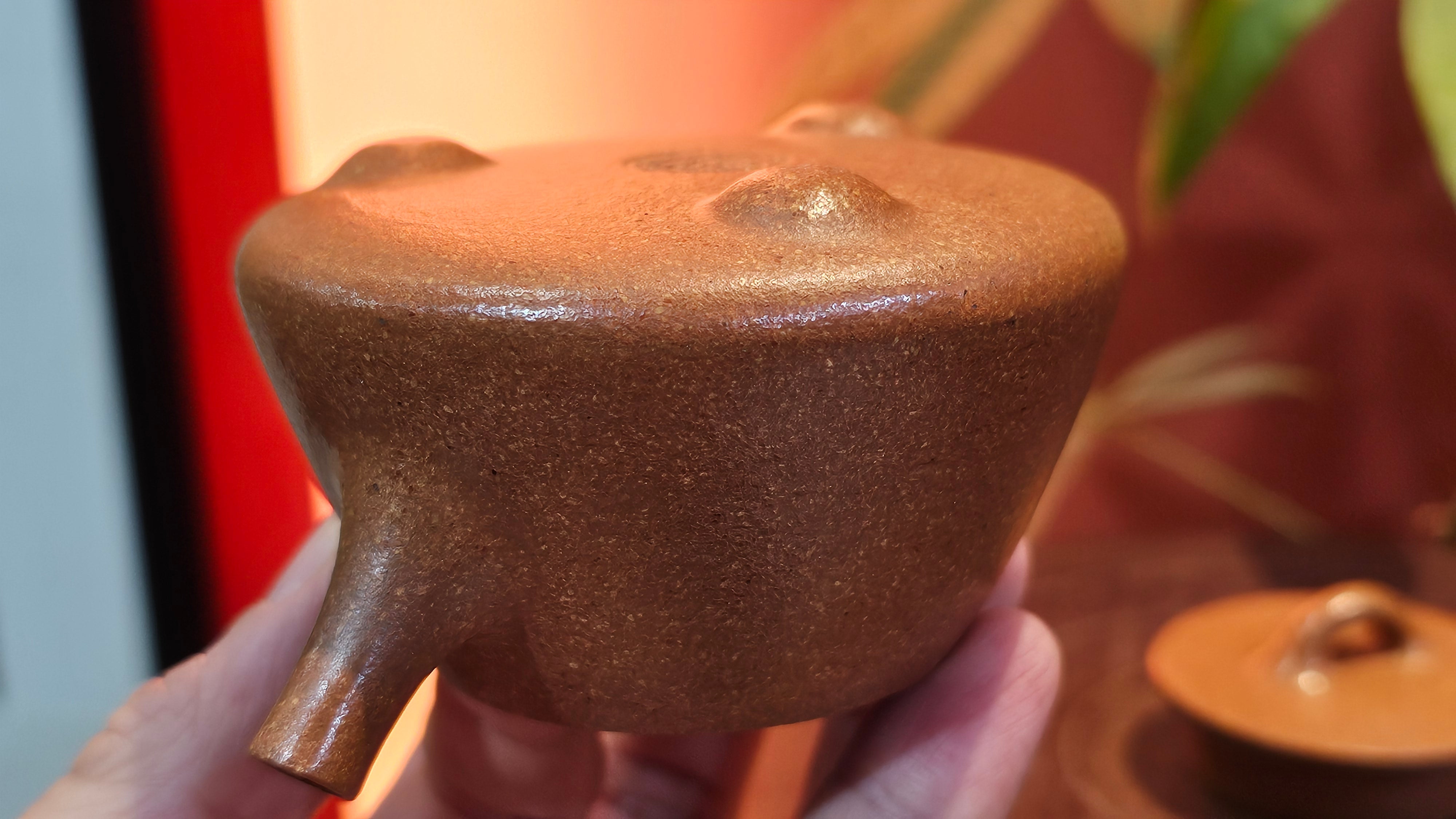 Shi Piao 石瓢 (Gao Shi Piao 高石瓢), 115.5ml, Huang Jiang Po Ni 黄降坡泥, by our Collaborative Craftsman Chen Hua Jun 陈华军 ~ Congratulations to Mr R.H., 1927hrs 14th May 2025, Lörzweiler, Germany 🇩🇪.