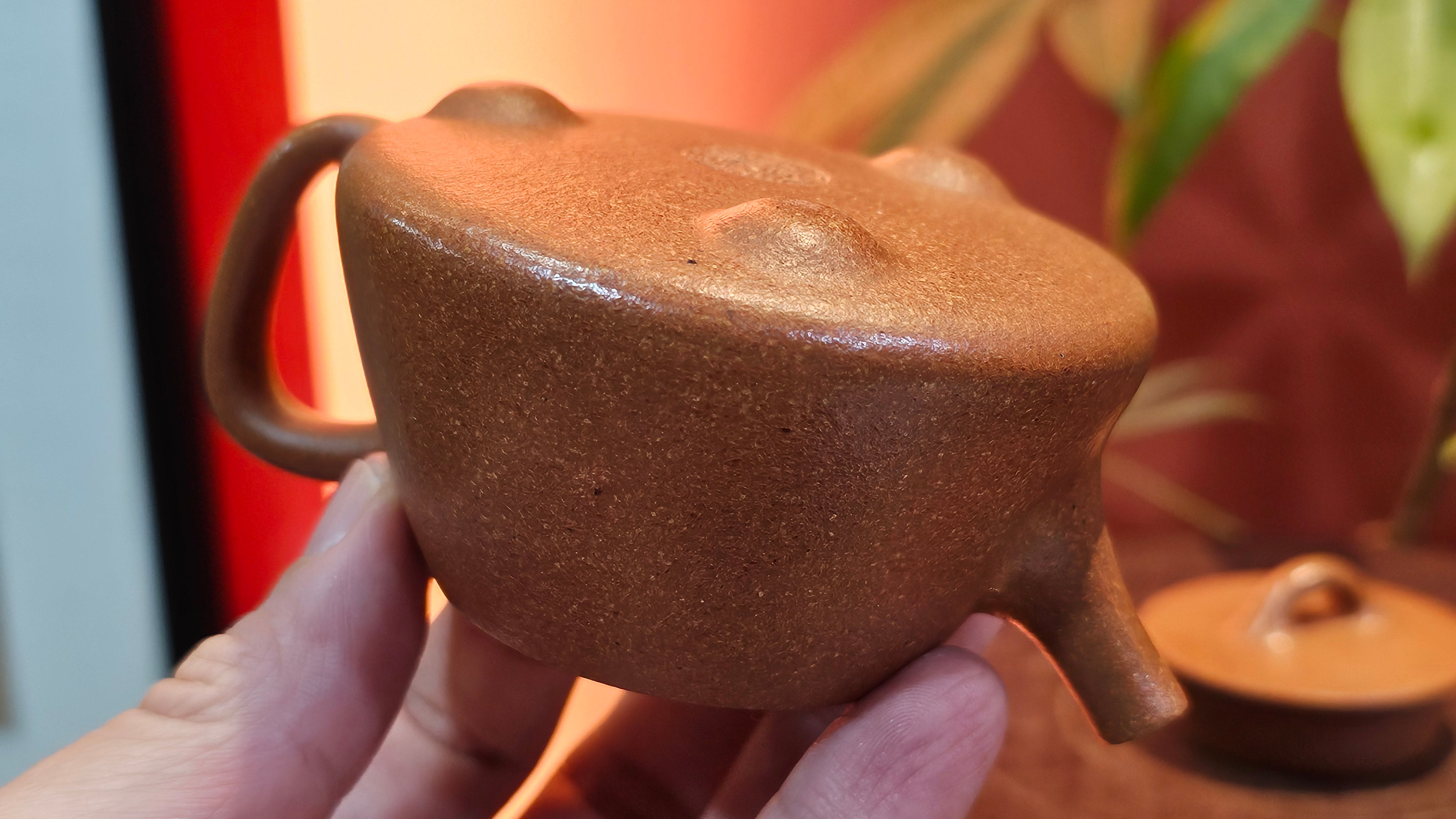 Shi Piao 石瓢 (Gao Shi Piao 高石瓢), 115.5ml, Huang Jiang Po Ni 黄降坡泥, by our Collaborative Craftsman Chen Hua Jun 陈华军 ~ Congratulations to Mr R.H., 1927hrs 14th May 2025, Lörzweiler, Germany 🇩🇪.