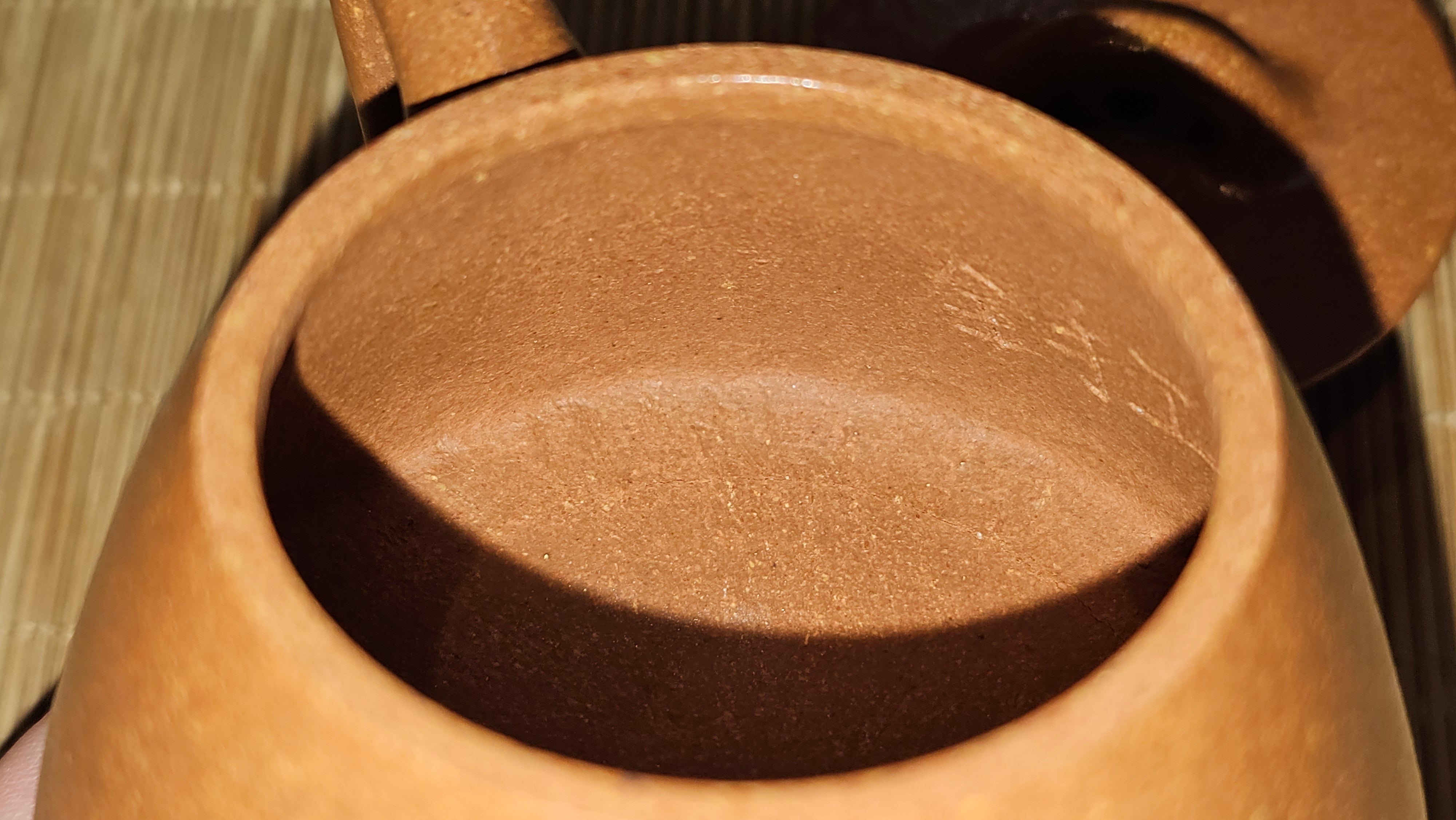 Shi Piao 石瓢 (Gao Shi Piao 高石瓢), 115.5ml, Huang Jiang Po Ni 黄降坡泥, by our Collaborative Craftsman Chen Hua Jun 陈华军 ~ Congratulations to Mr R.H., 1927hrs 14th May 2025, Lörzweiler, Germany 🇩🇪.