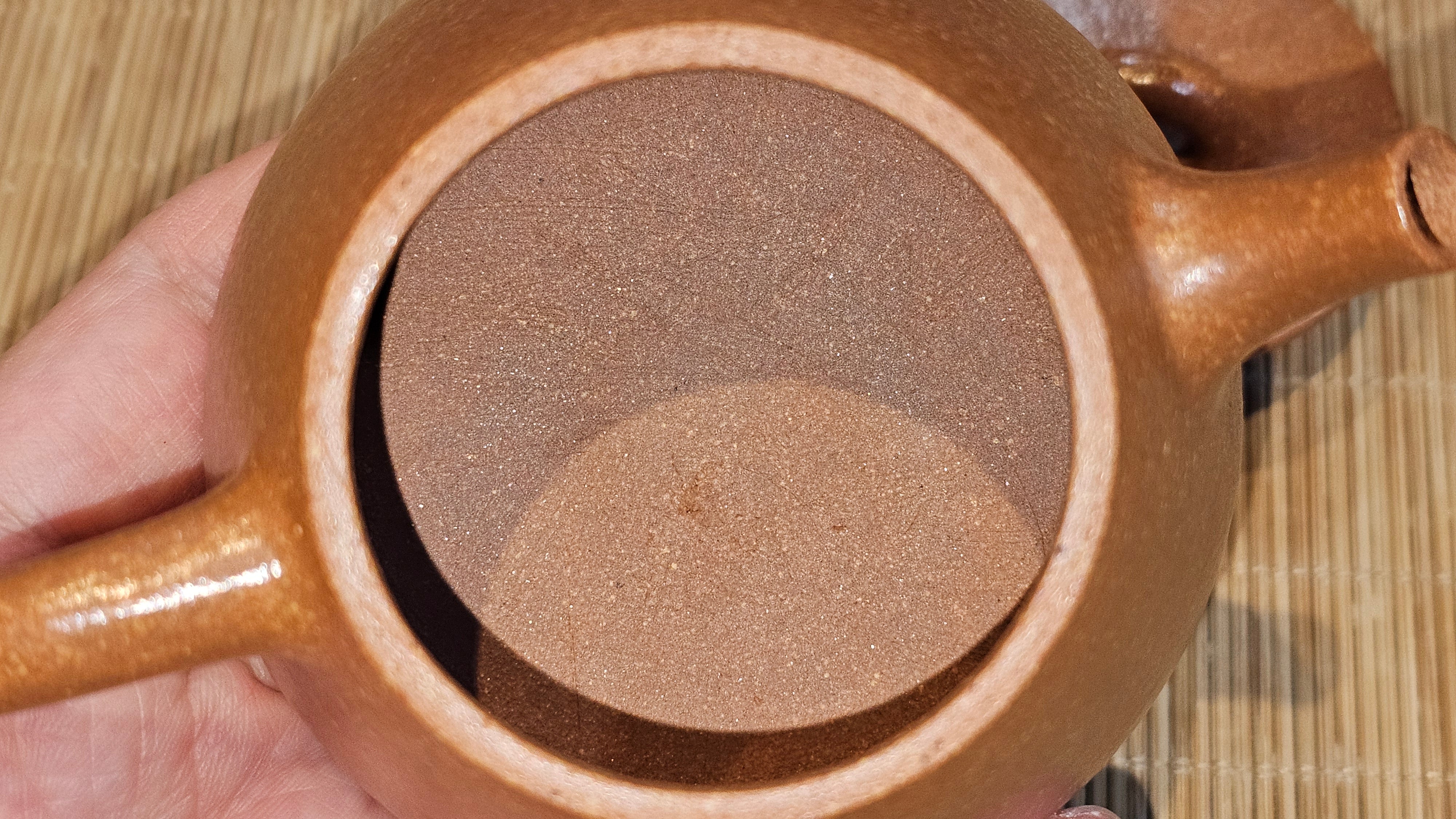 Shi Piao 石瓢 (Gao Shi Piao 高石瓢), 115.5ml, Huang Jiang Po Ni 黄降坡泥, by our Collaborative Craftsman Chen Hua Jun 陈华军 ~ Congratulations to Mr R.H., 1927hrs 14th May 2025, Lörzweiler, Germany 🇩🇪.